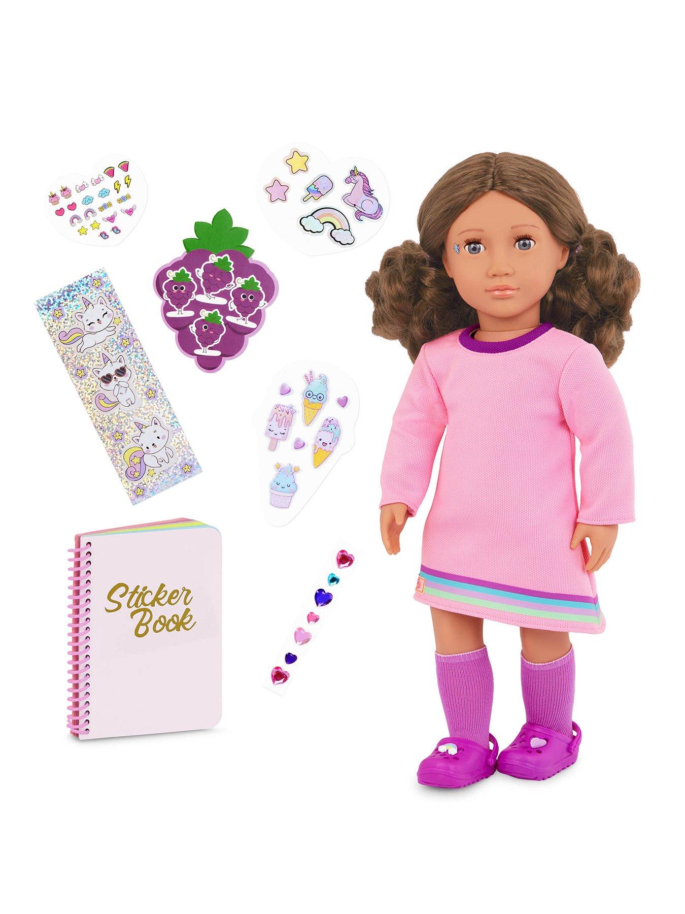 Our Generation Activity Doll With Sticker Book - Finley