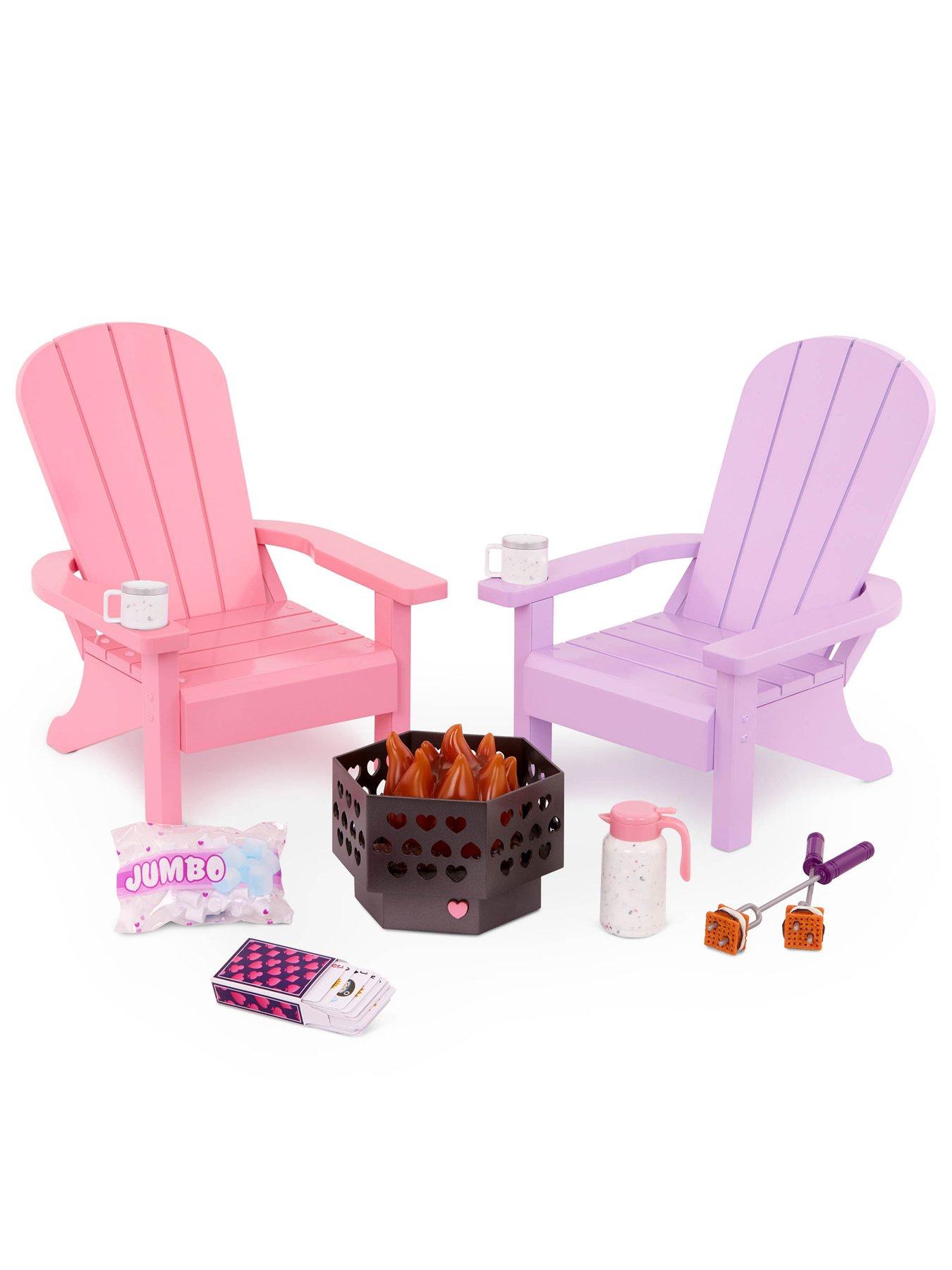 Image 2 of 5 of ADIRONDACK CHAIR SET W/FIRE PIT & ACC.