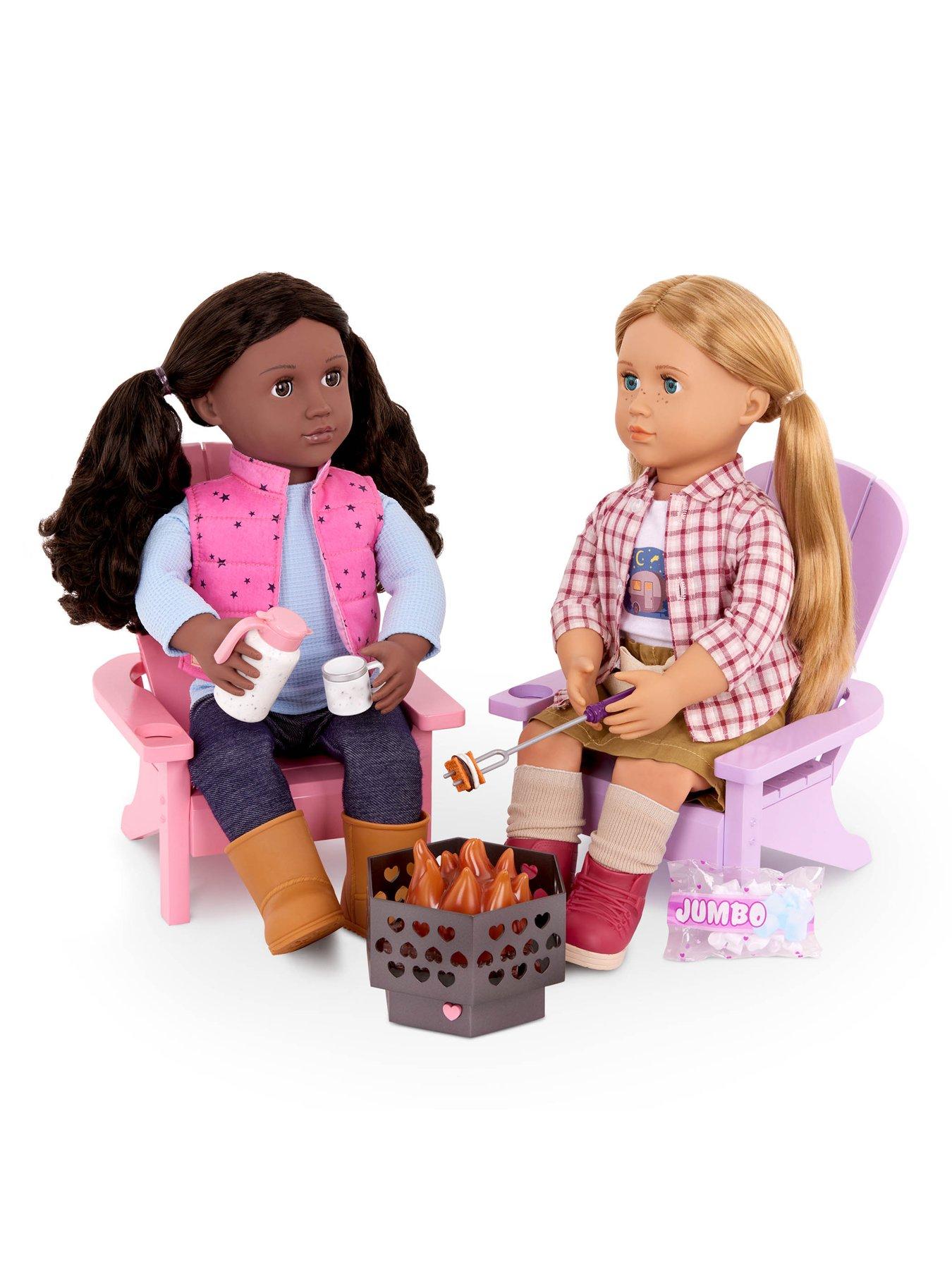  image of our-generation-adirondack-dollnbspchair-set-withnbspfire-pit-amp-accessories