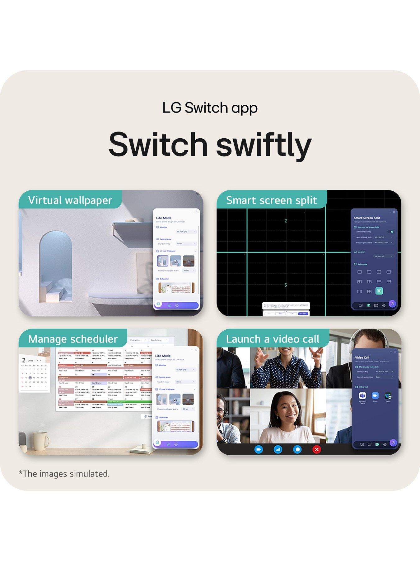 Image 4 of 7 of LG 32" QHD IPS 100Mz Monitor with HDR10 and USB Tye-C