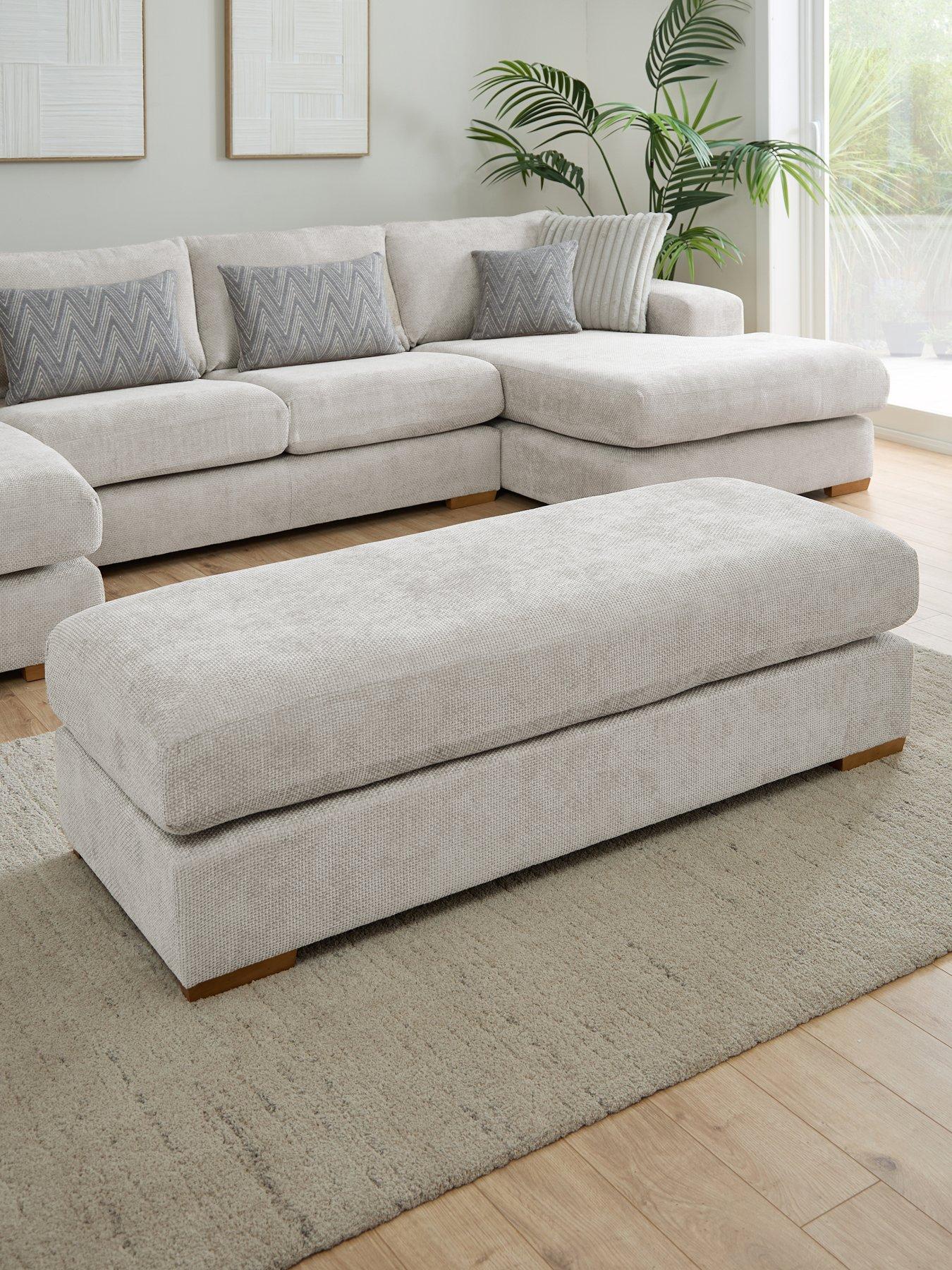 The Very Collection Broadgate Large Footstool - Made to Order in the UK
