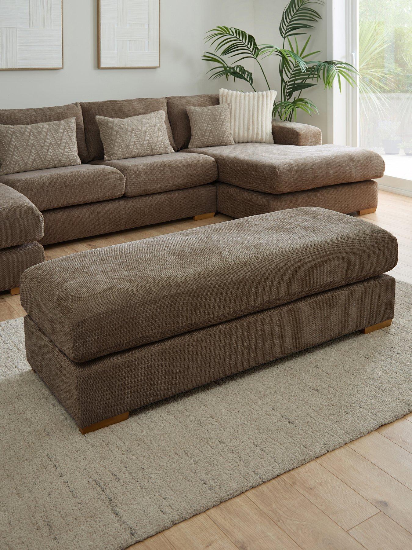 The Very Collection Broadgate Large Footstool - Made to Order in the UK