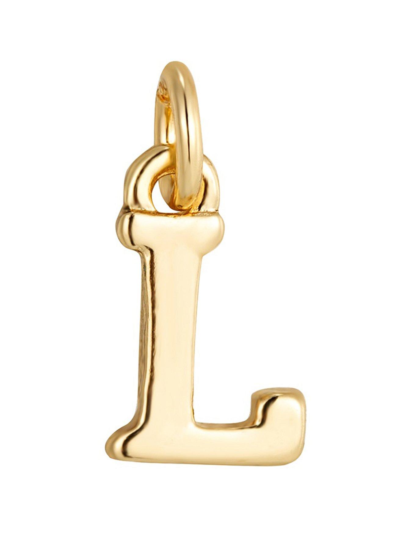 The Love Collection Pearl Necklace with Gold Initial