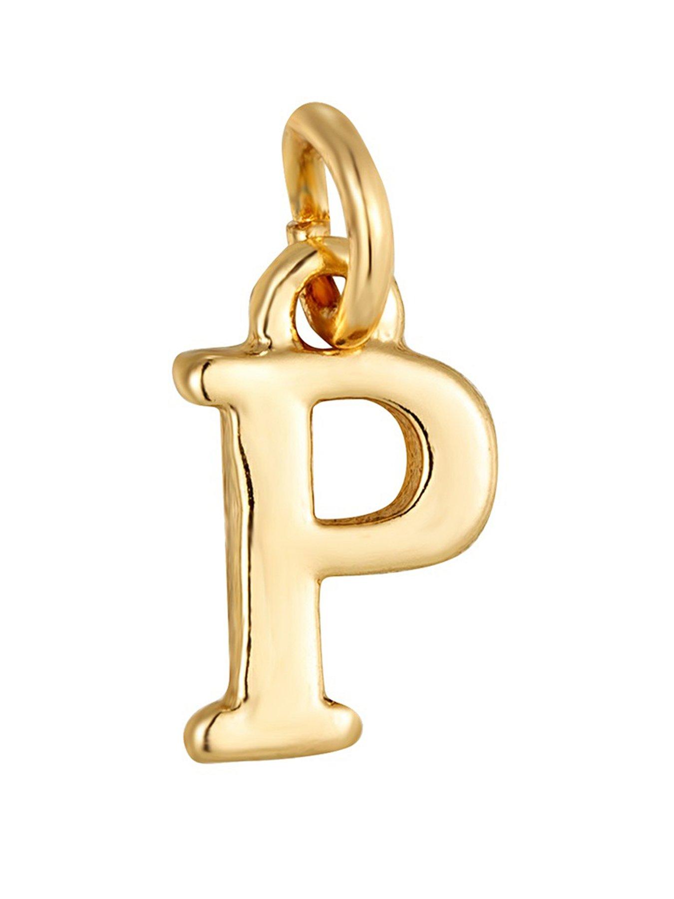 The Love Collection Pearl Necklace with Gold Initial