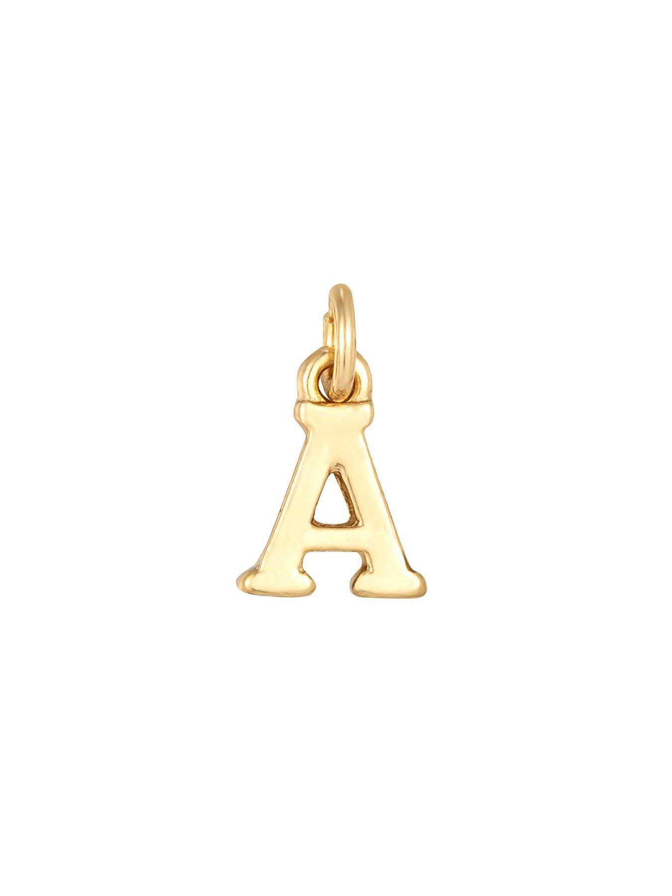 Image 4 of 4 of The Love Collection Pearl Stretch Bracelet with Gold Letter Charm