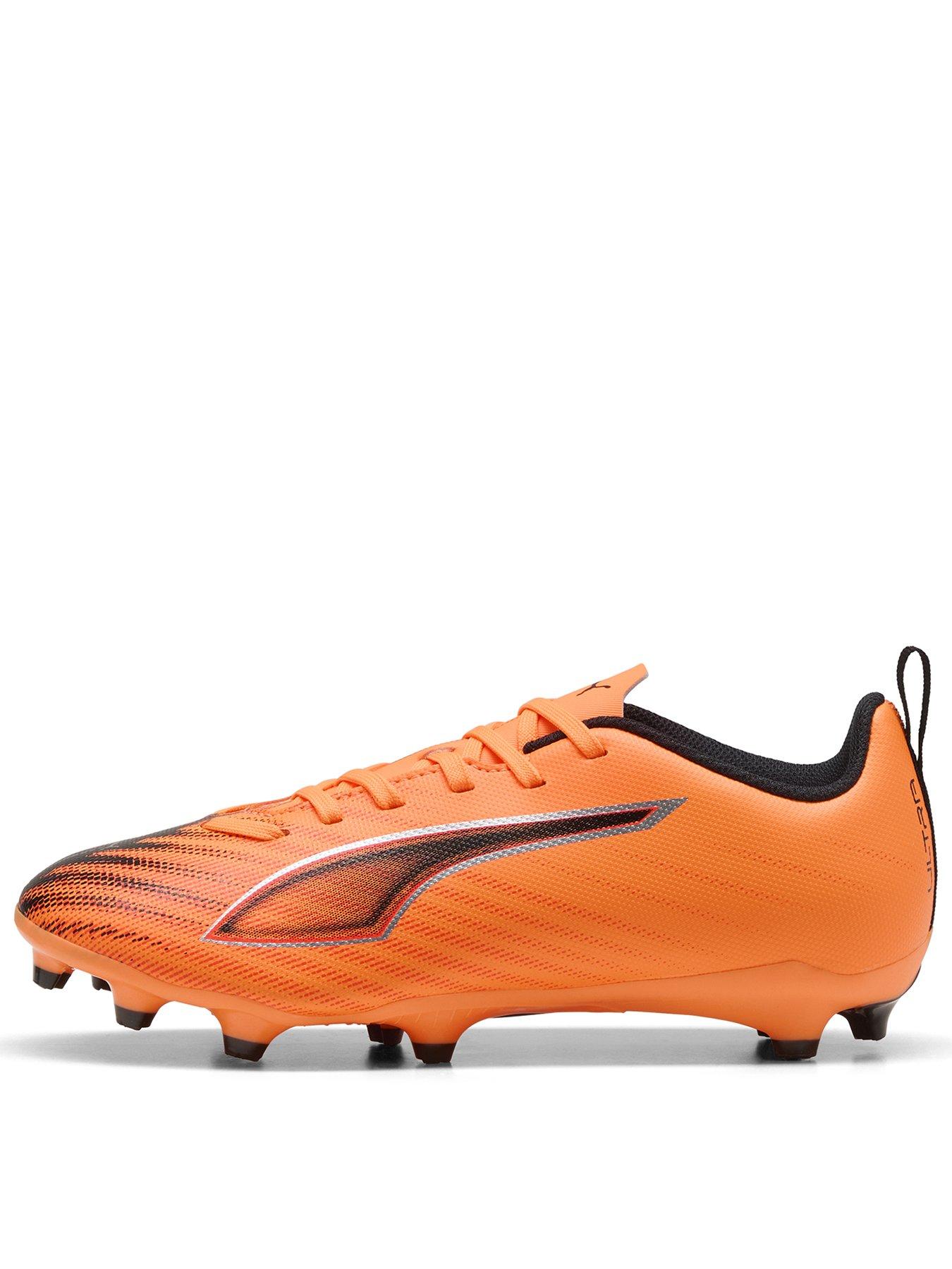 Puma Junior Ultra 6 Play Firm Ground Football Boots - Orange
