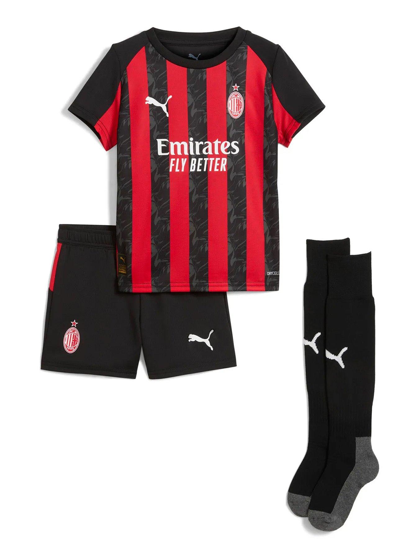 Puma Kids Ac Milan Home 25/26 Mini Football Kit - Red