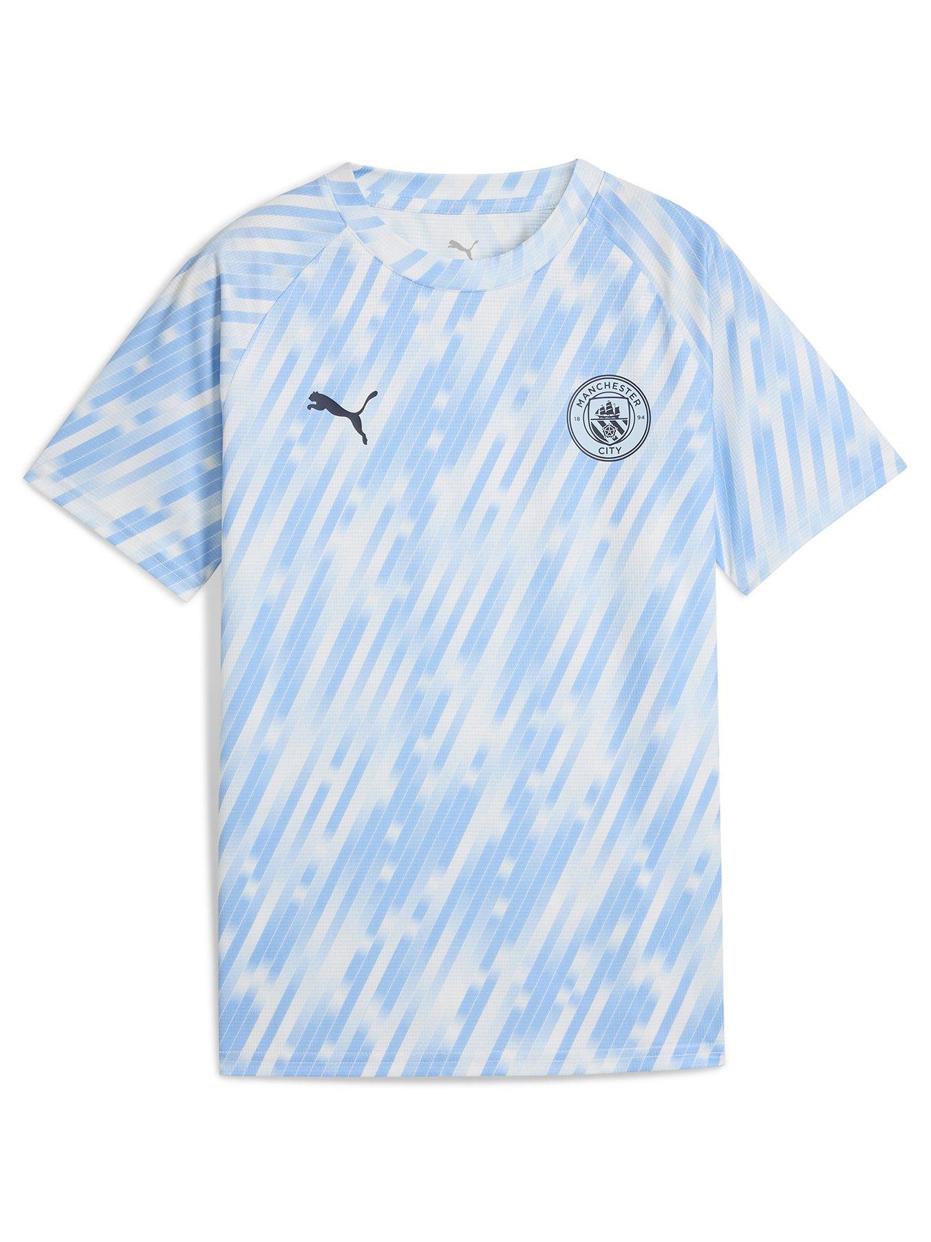 Puma Junior Manchester City 25/26 Warm Up Jersey - Blue