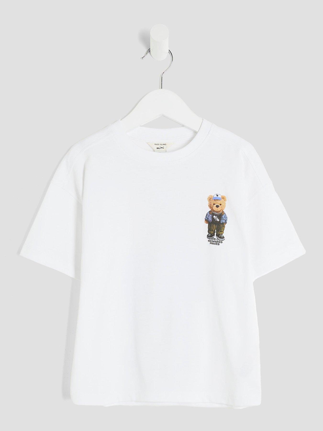 undefined Boys Palais Dept Bear T-Shirt - White