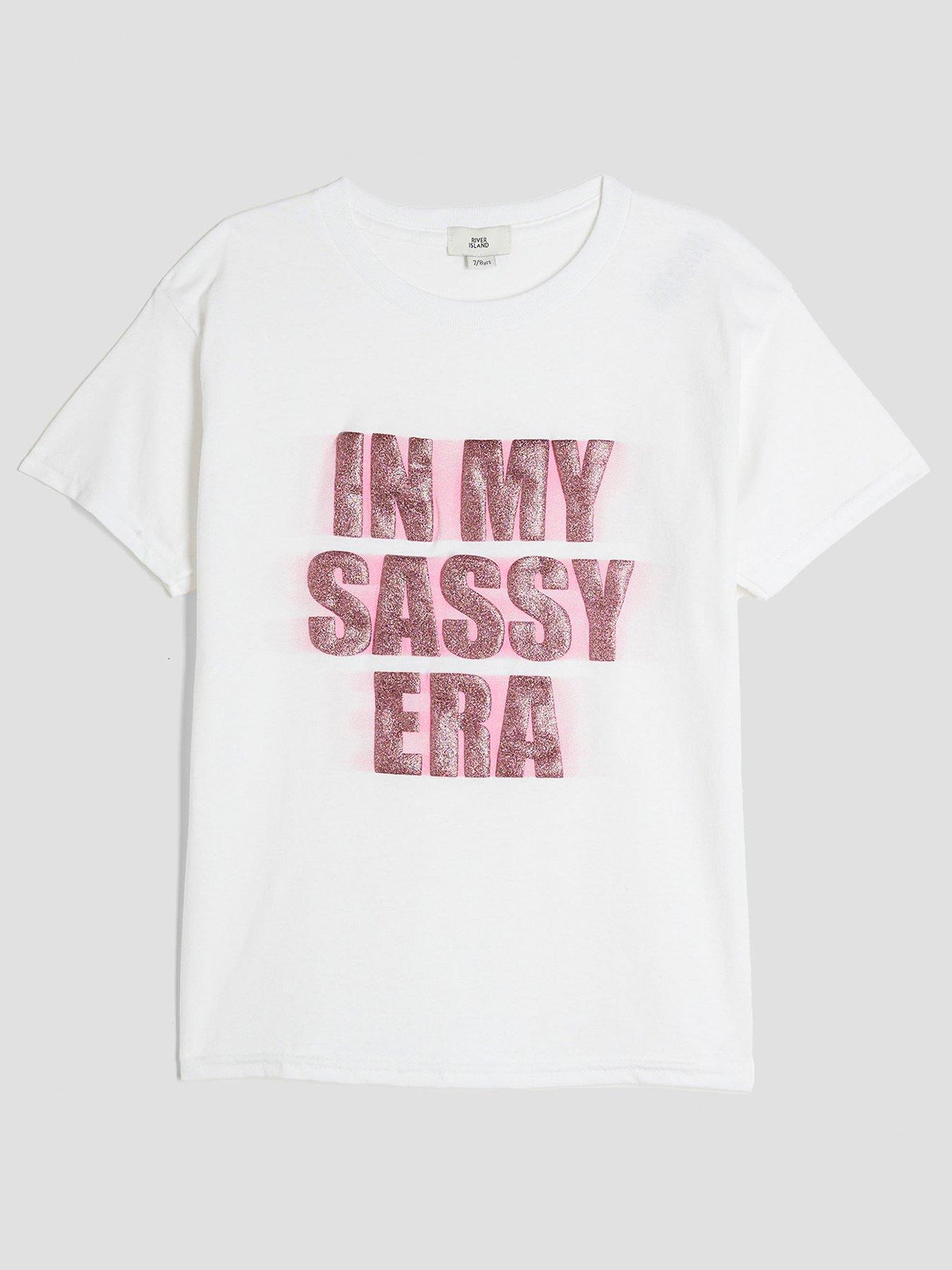 undefined Older Girls In My Sassy Era T-shirt - White