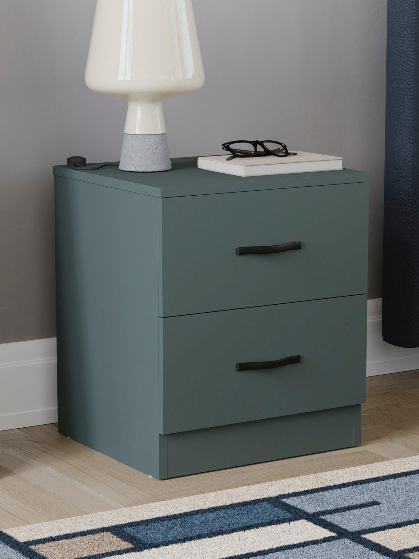 Vida Designs Riano 2 Drawer Bedside Chest