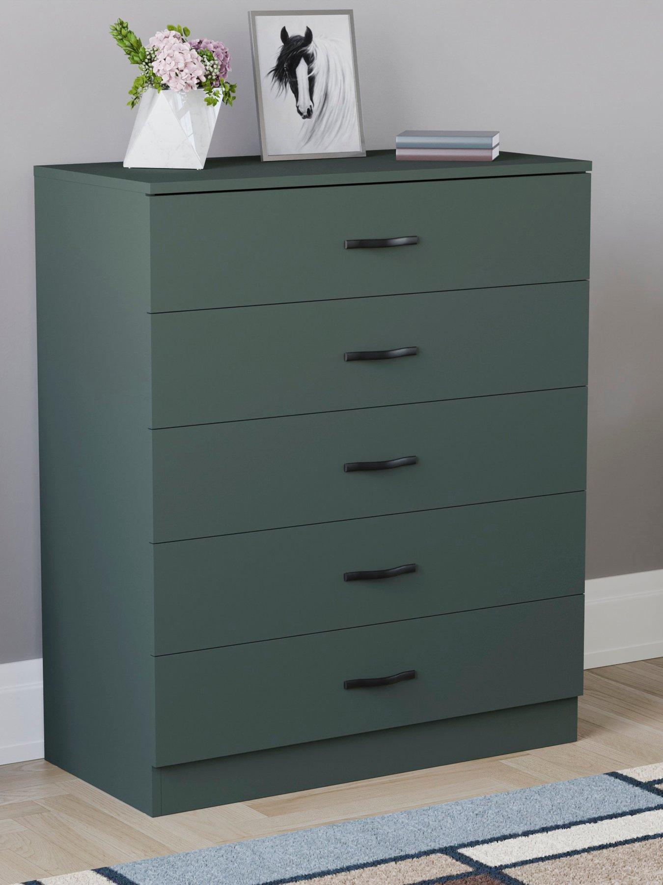 Vida Designs Riano 5 Drawer Drawers