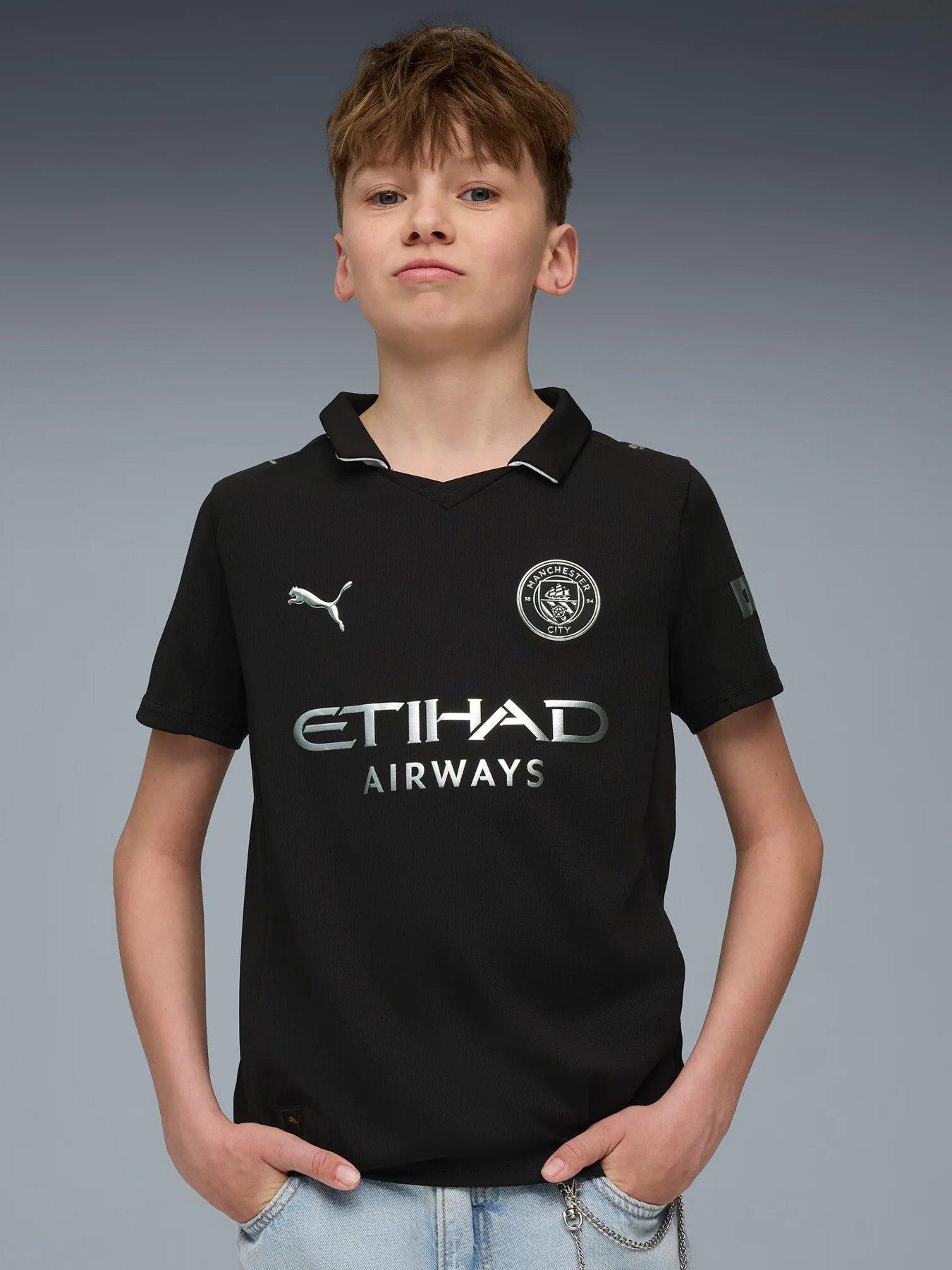 Puma Junior Manchester City 25/26 Away Replica Shirt - Black