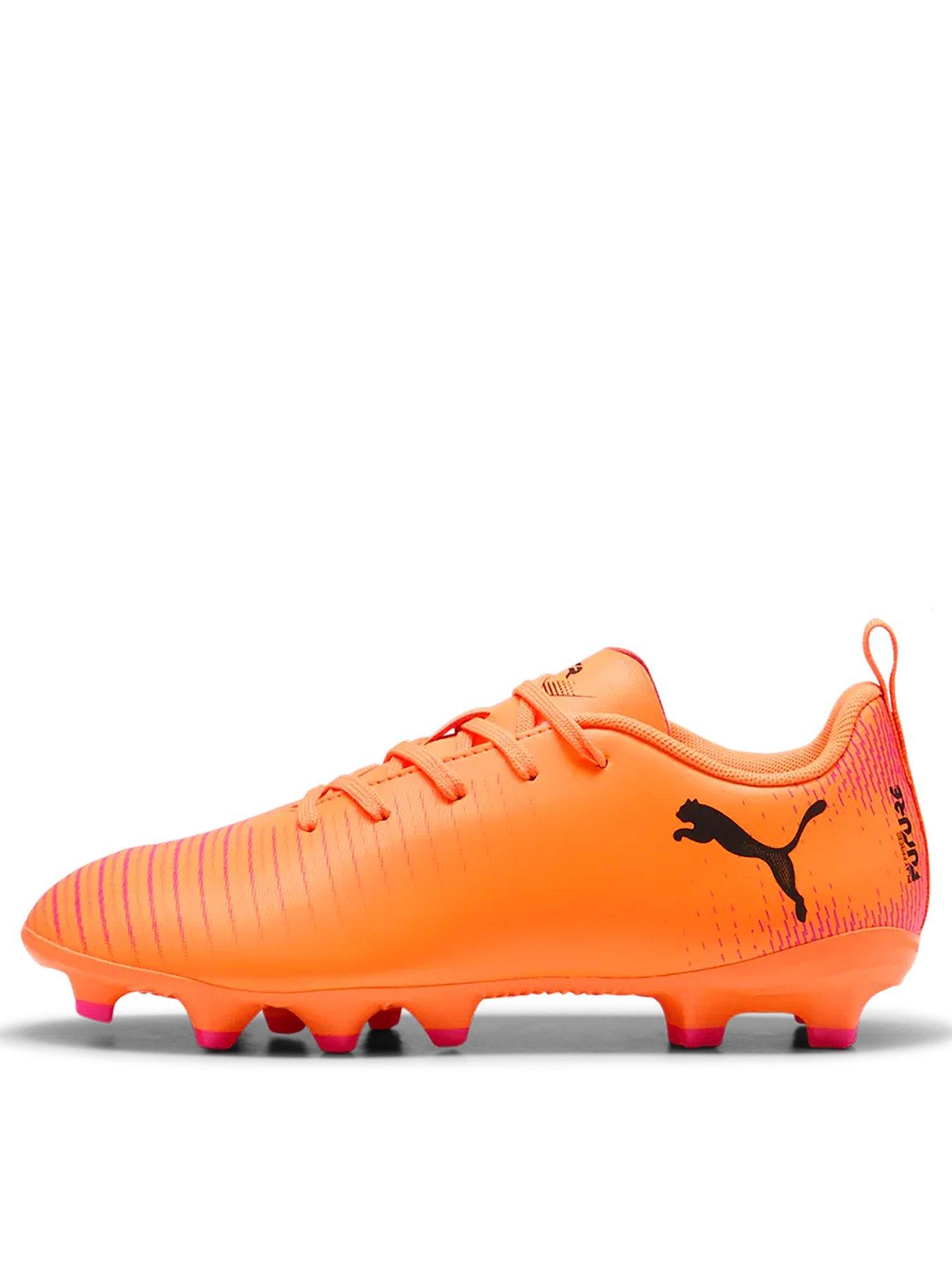 Puma Junior Future 8 Play Firm Ground Football Boots - Orange