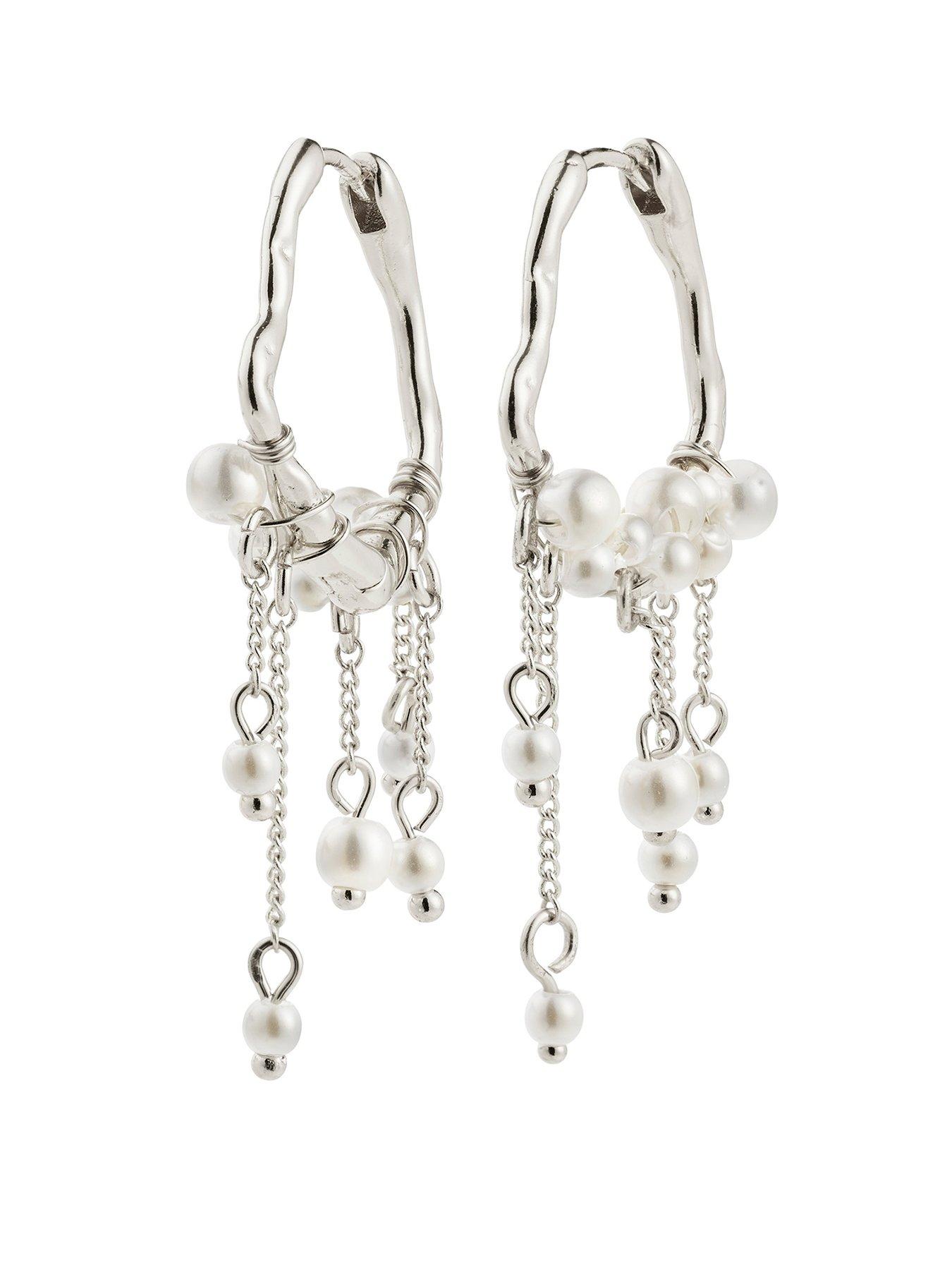 Image 1 of 3 of Pilgrim Jasper Earrings - Silver Plated