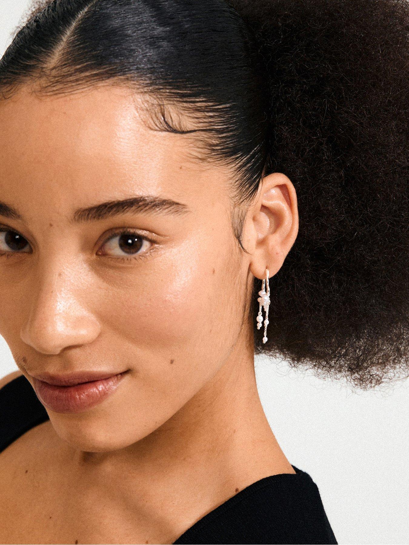 Image 2 of 3 of Pilgrim Jasper Earrings - Silver Plated