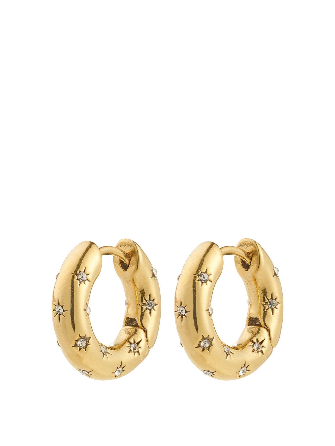 Pilgrim Nevaeh Hoops - Gold Plated