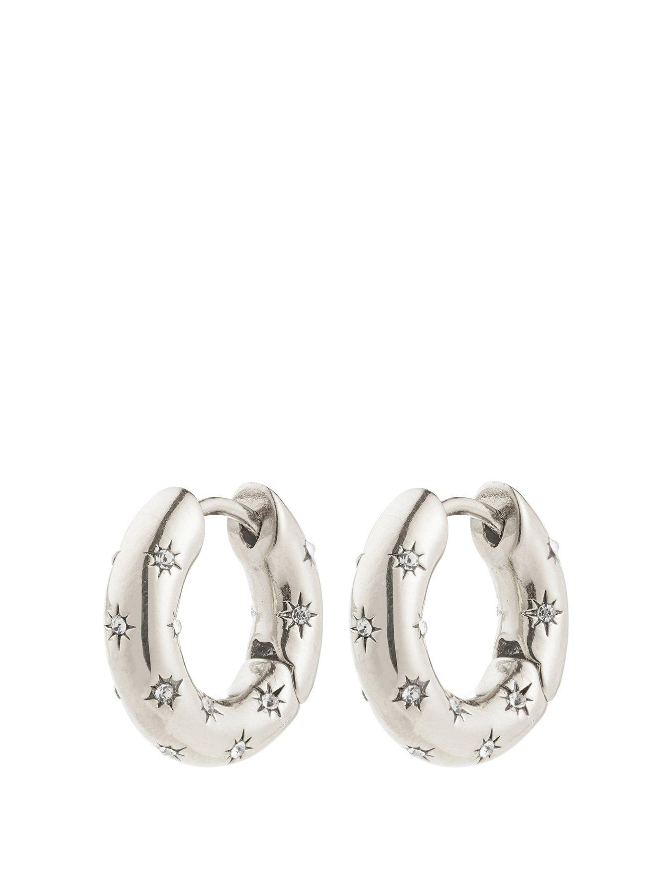 Pilgrim Nevaeh Hoops - Silver Plated
