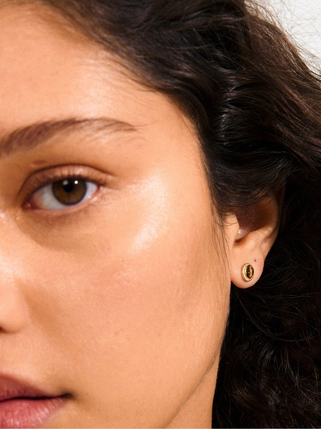 Image 3 of 3 of Pilgrim Between Earrings - Gold Plated