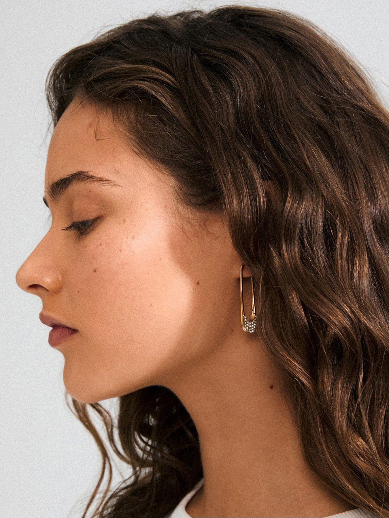 Image 2 of 3 of Pilgrim Instant Hoops- Gold Plated