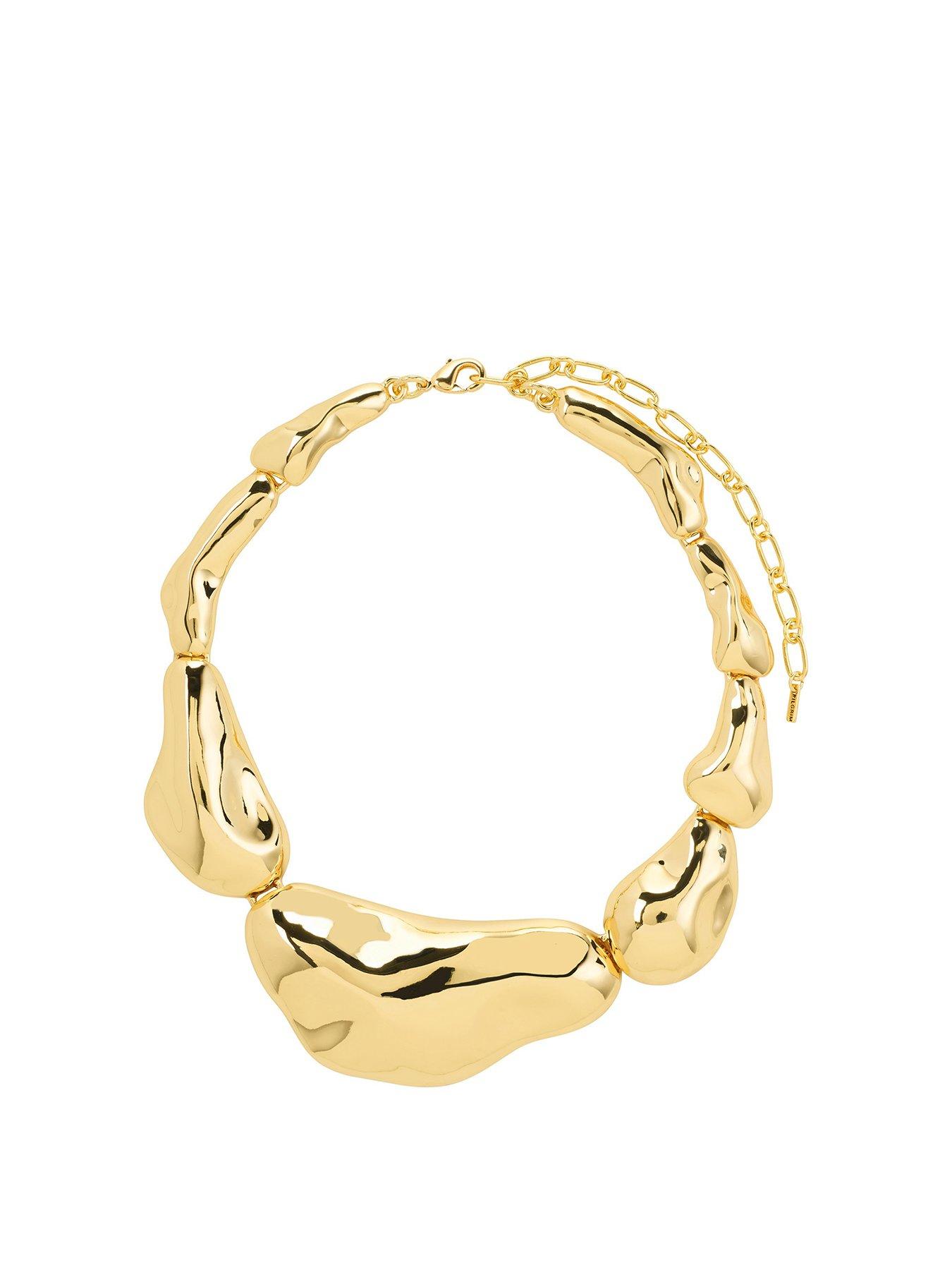 Pilgrim Free Statement Necklace- Gold Plated