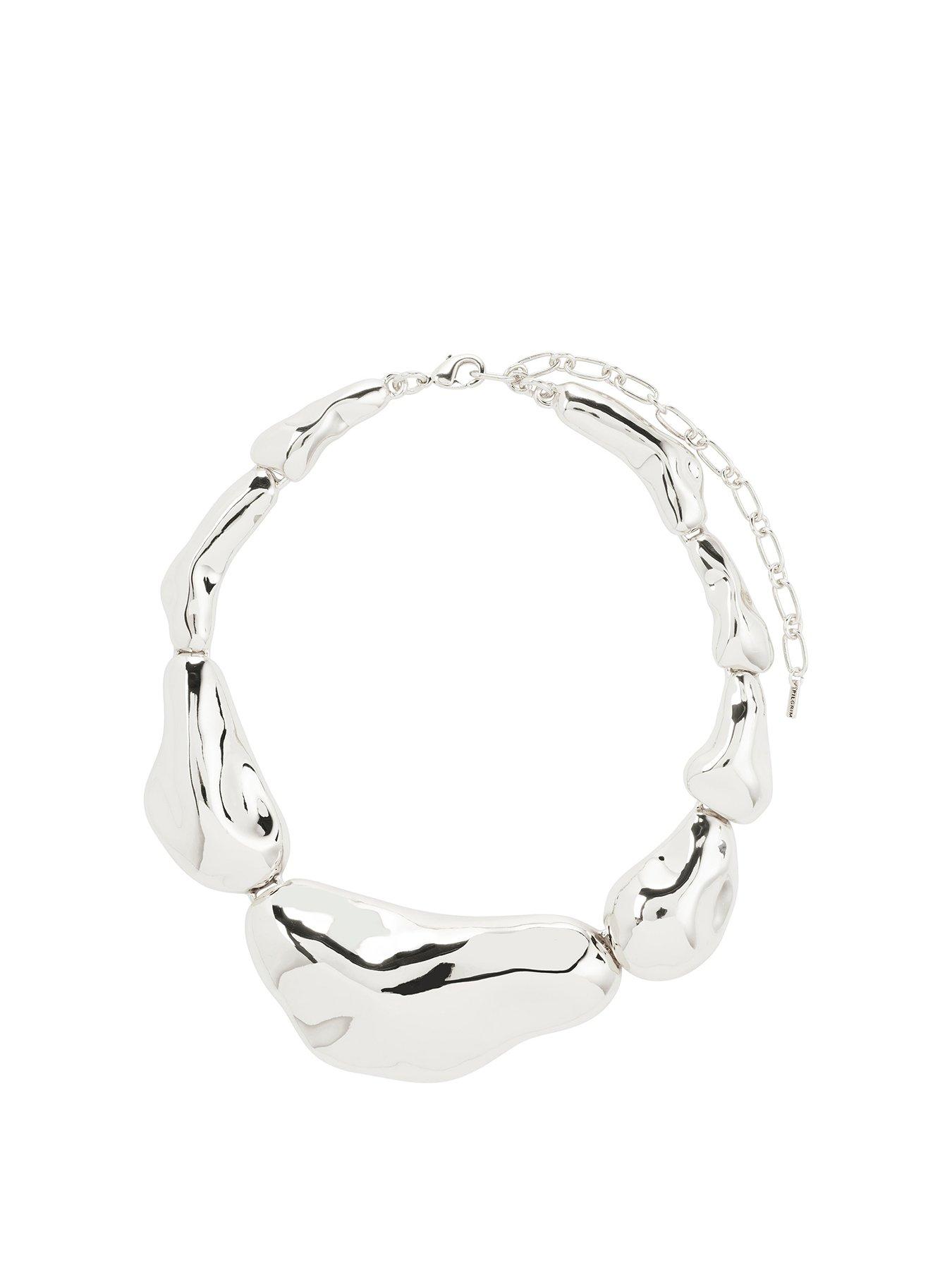 undefined Free Statement Necklace- Silver Plated