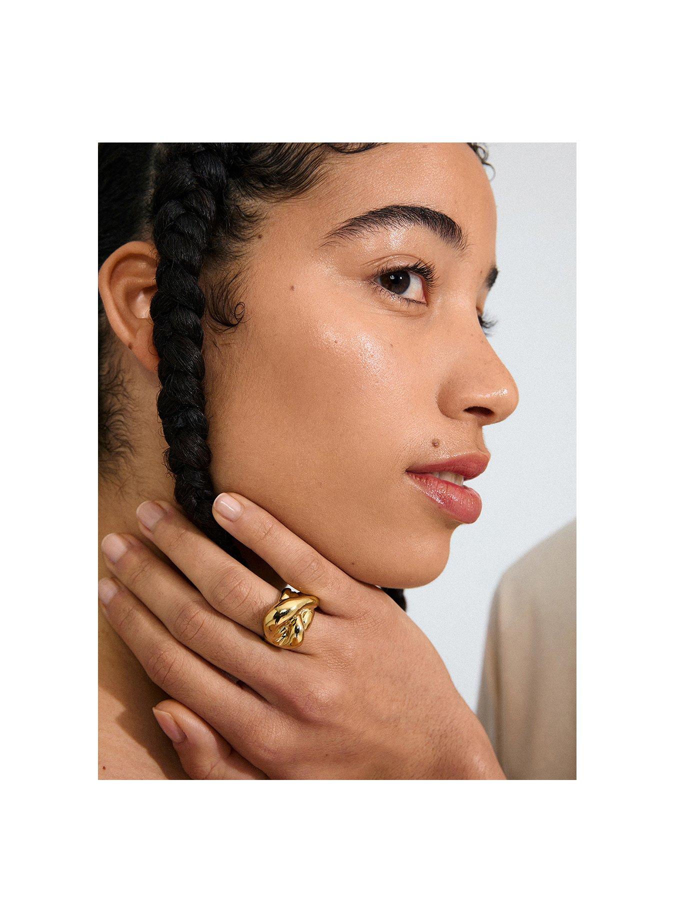 Image 2 of 3 of Pilgrim Unfold Ring - Gold Plated