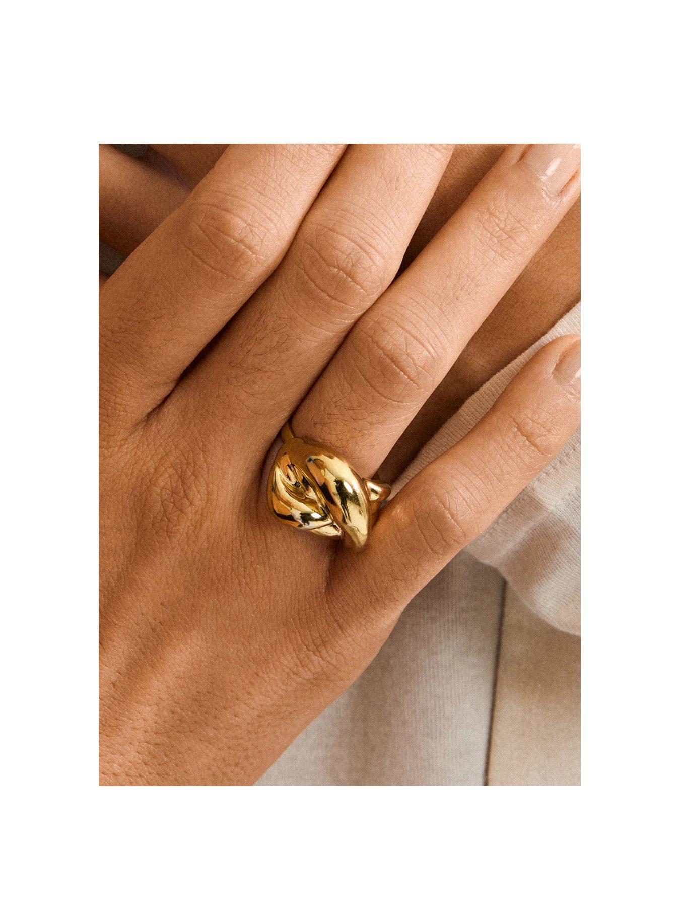 Image 3 of 3 of Pilgrim Unfold Ring - Gold Plated