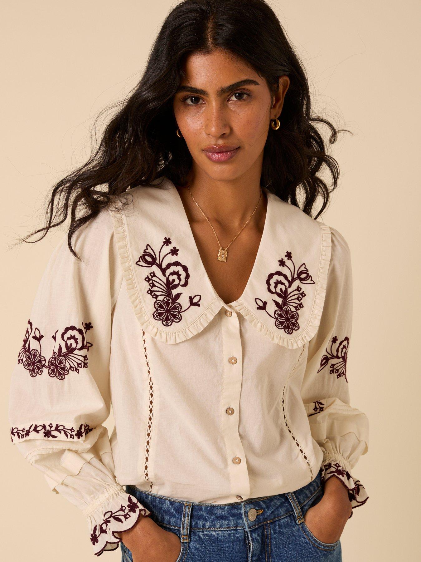 undefined Henrietta Shirt - White