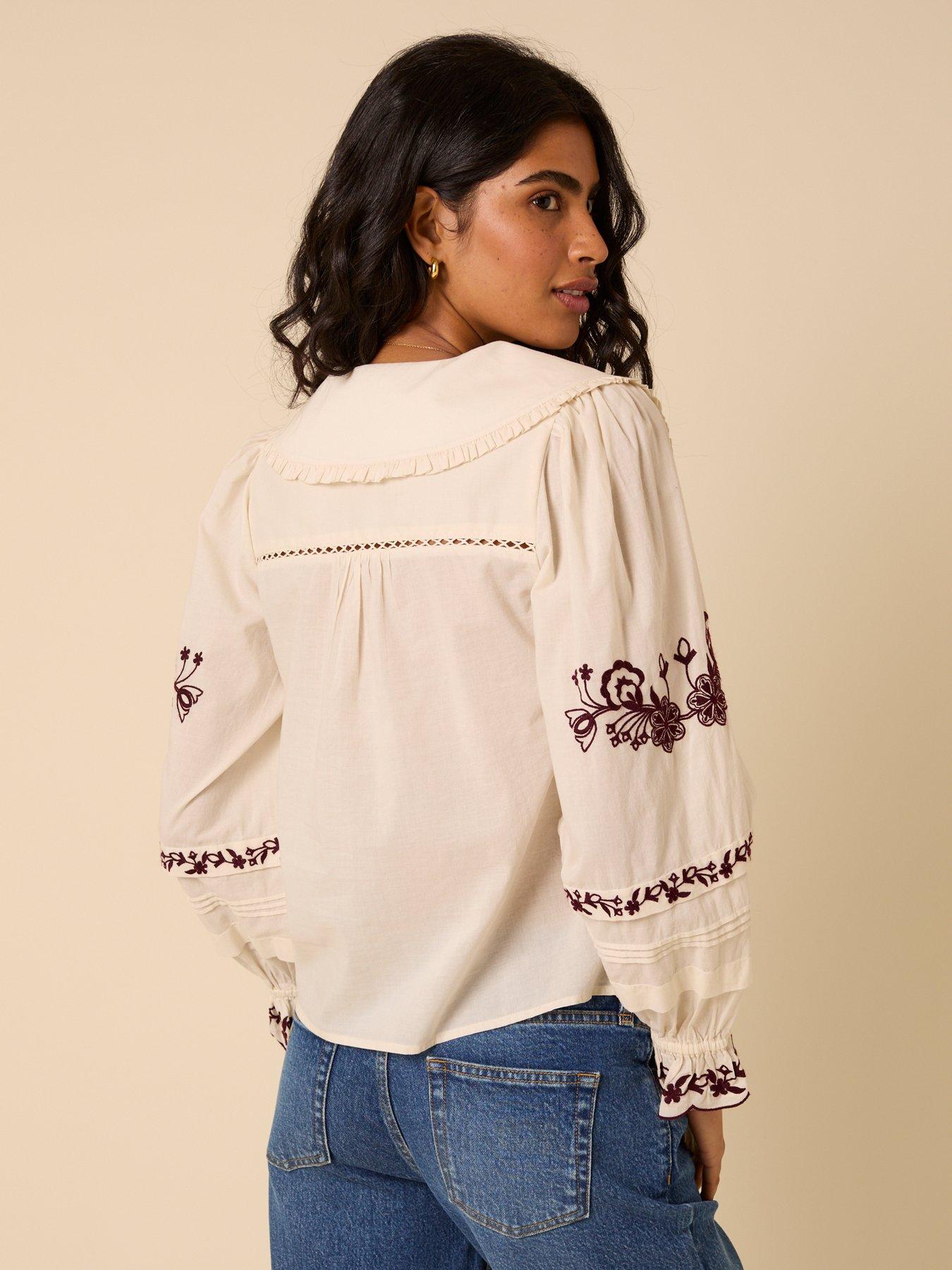Image 2 of 5 of Nobodys Child Henrietta Shirt - White