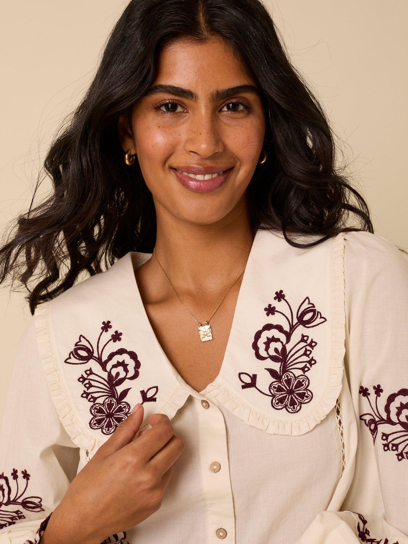 Image 4 of 5 of Nobodys Child Henrietta Shirt - White