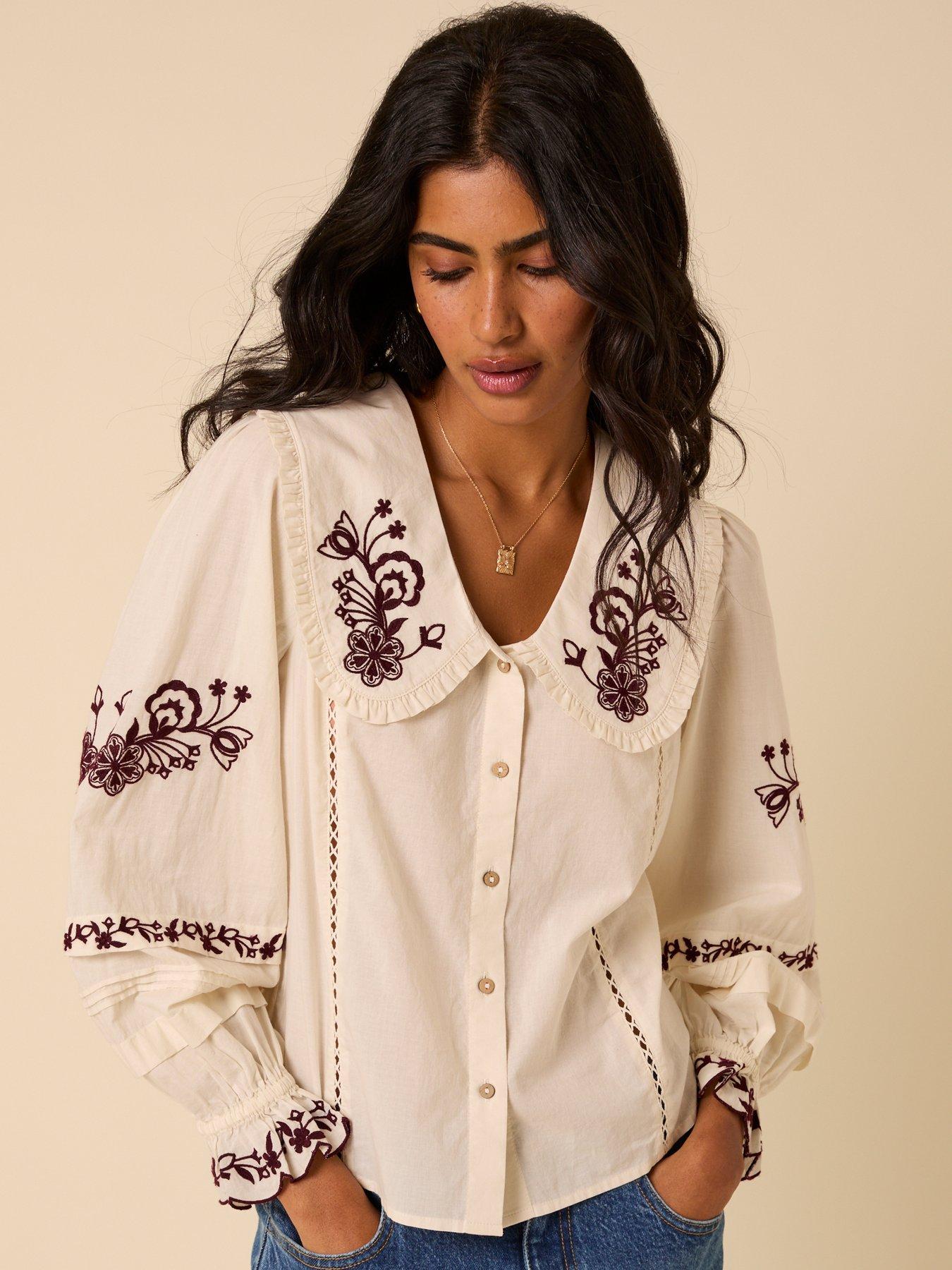 Image 5 of 5 of Nobodys Child Henrietta Shirt - White