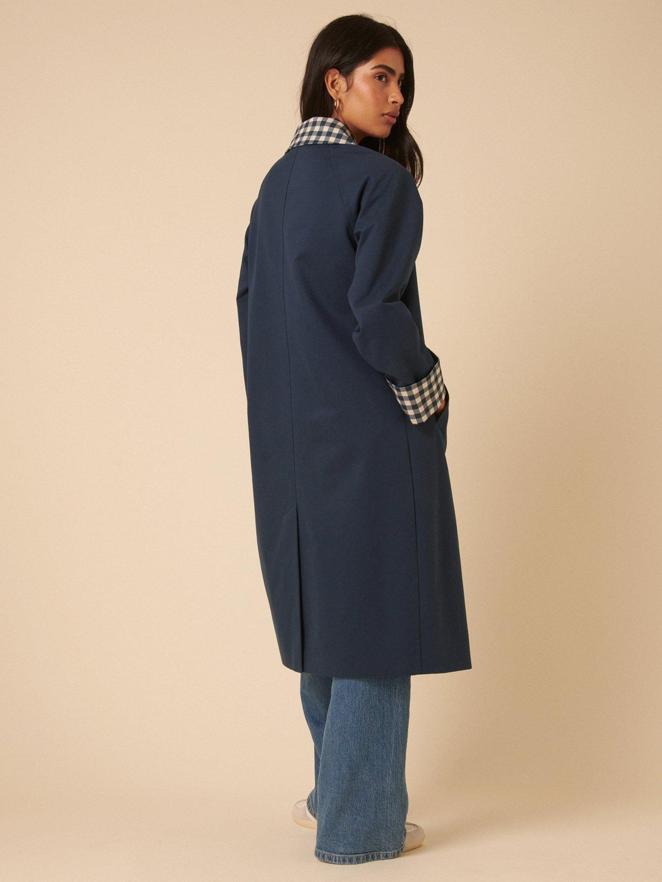 Image 2 of 5 of Nobodys Child Contrast Yesenia Car Coat - Blue