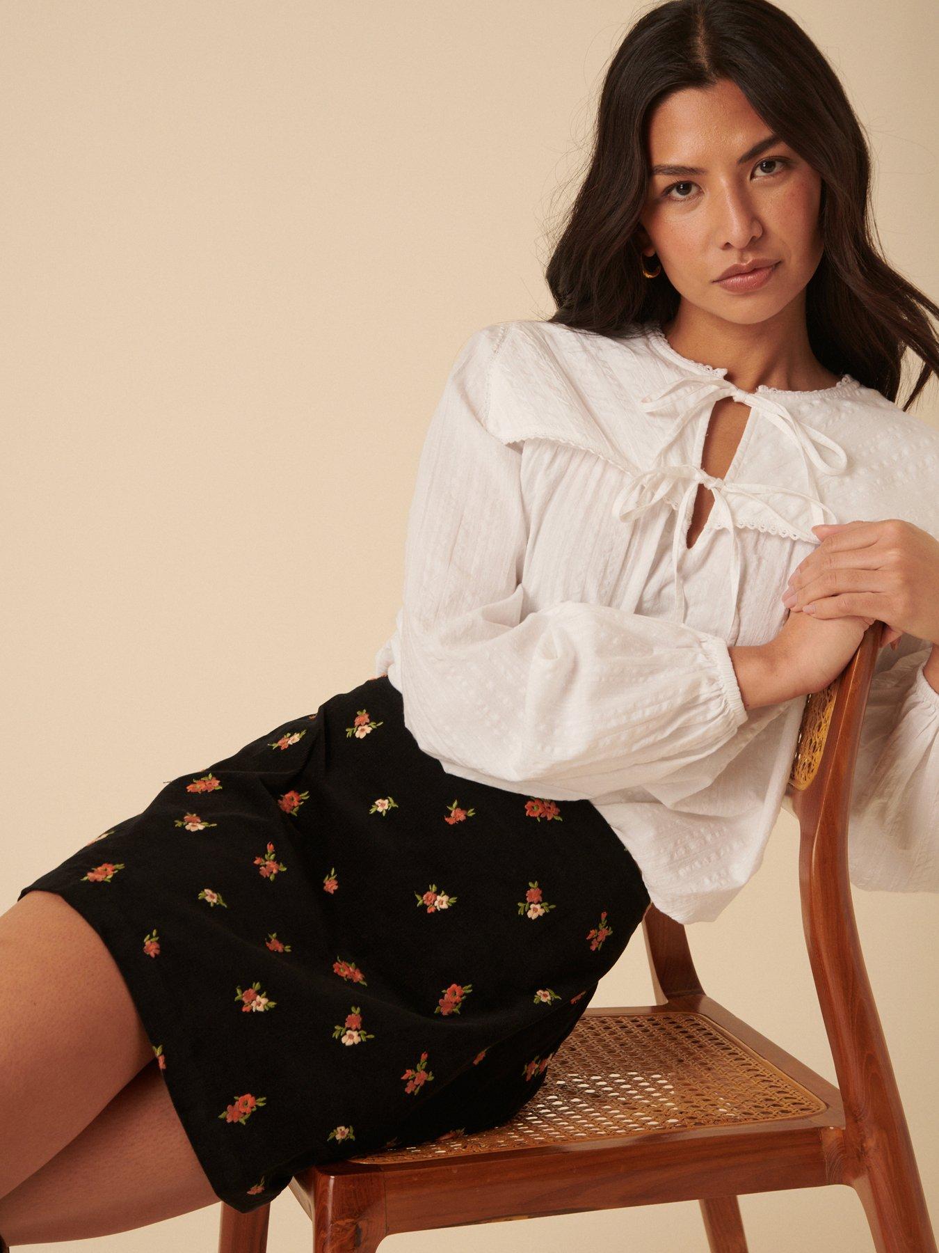 Image 3 of 5 of Nobodys Child Sofia Cord Skirt - Black