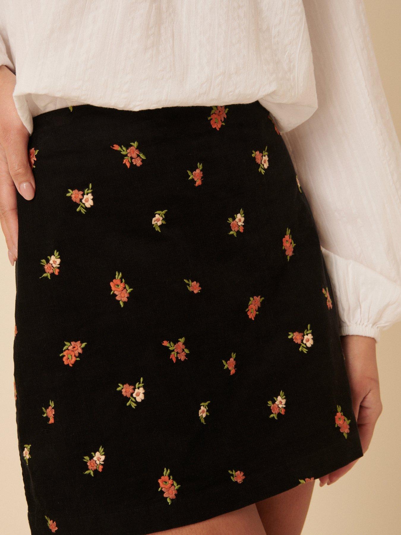 Image 4 of 5 of Nobodys Child Sofia Cord Skirt - Black