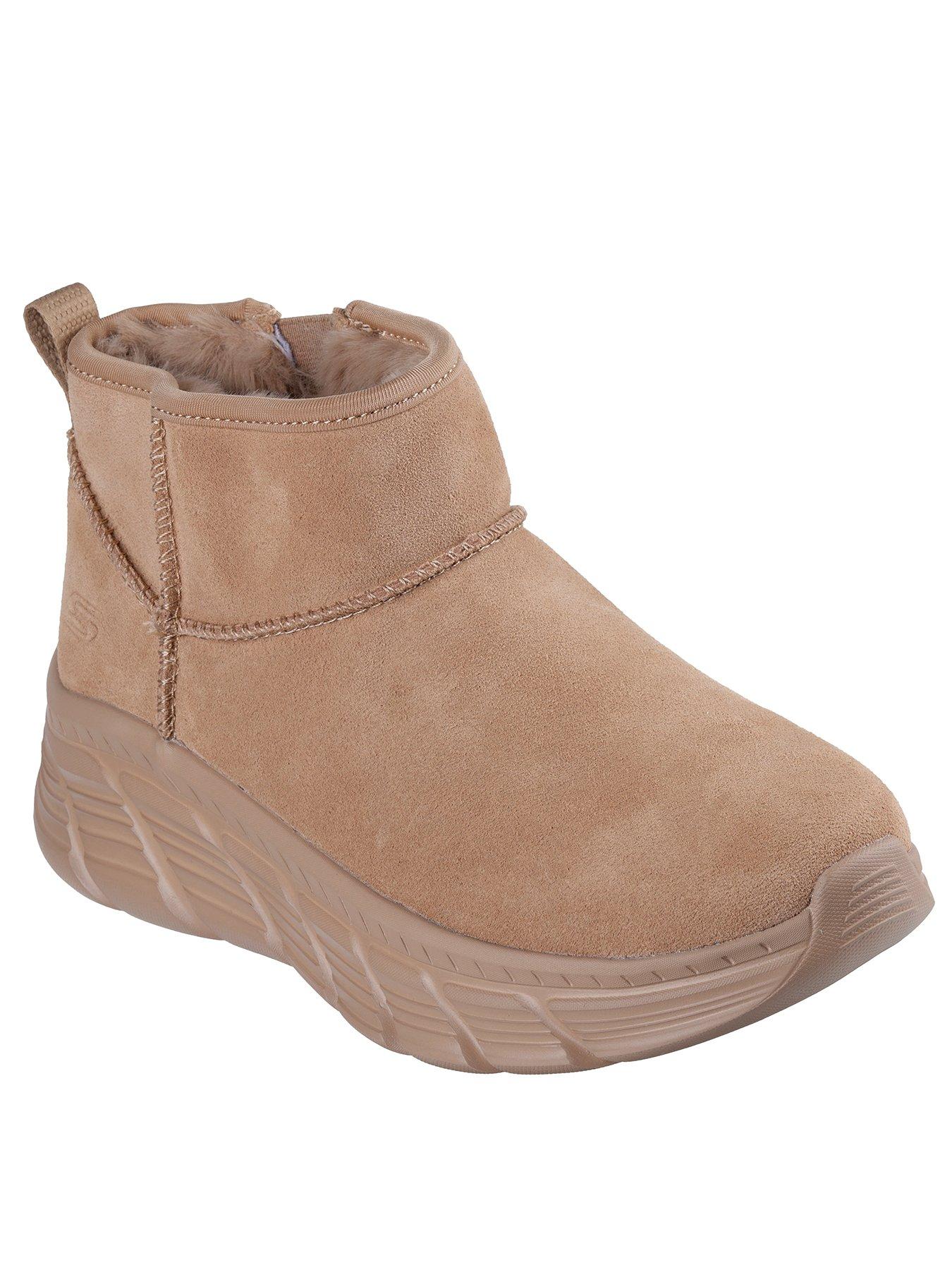 Image 2 of 2 of Skechers Bobs B Flex Hi Mini Casual Suede Bootie - Chestnut Brown
