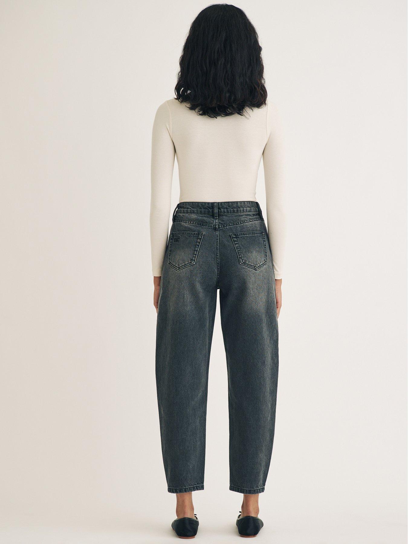 Image 2 of 6 of Nobodys Child Barrel Leg Jeans - Black