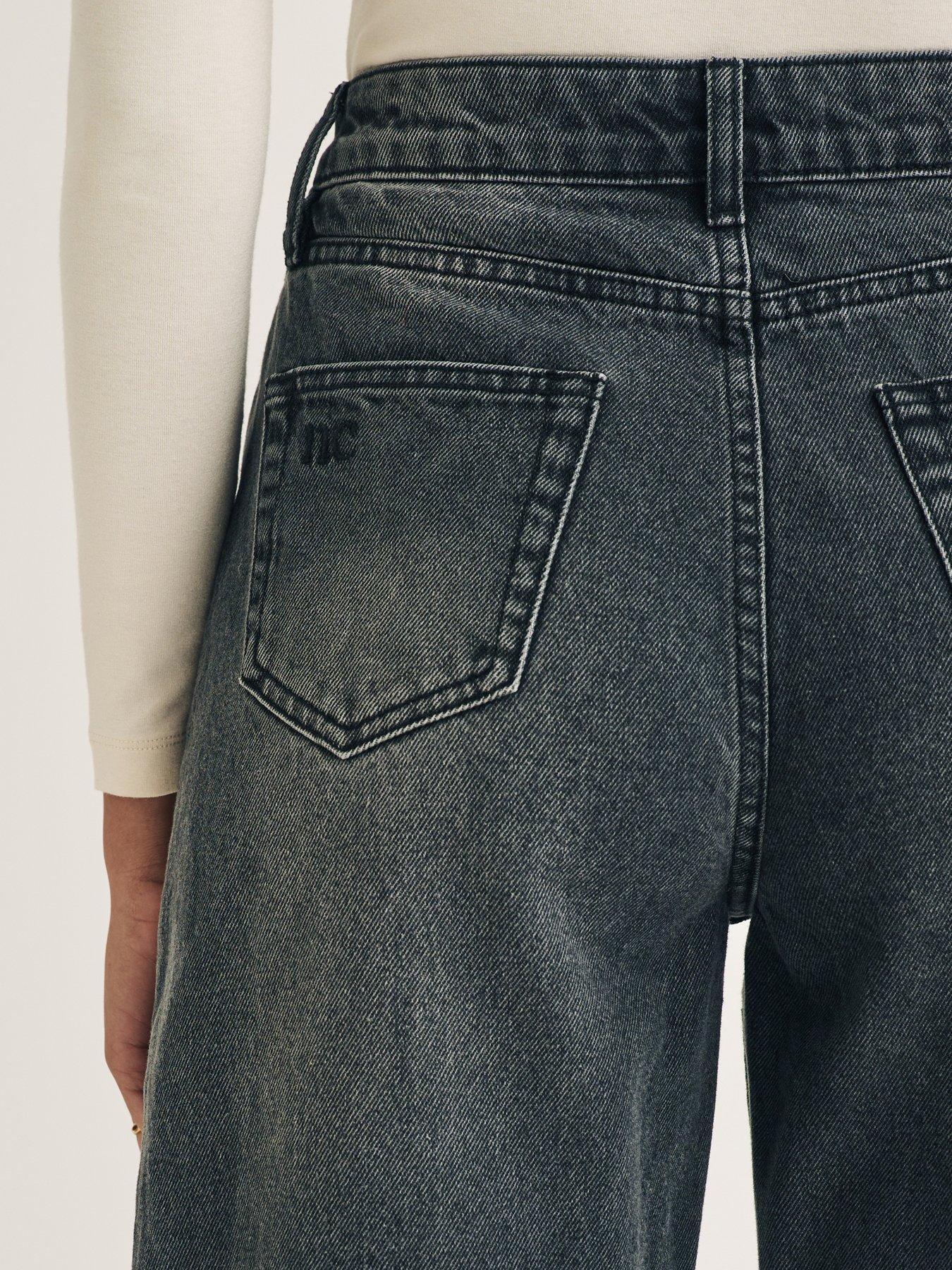 Image 4 of 6 of Nobodys Child Barrel Leg Jeans - Black