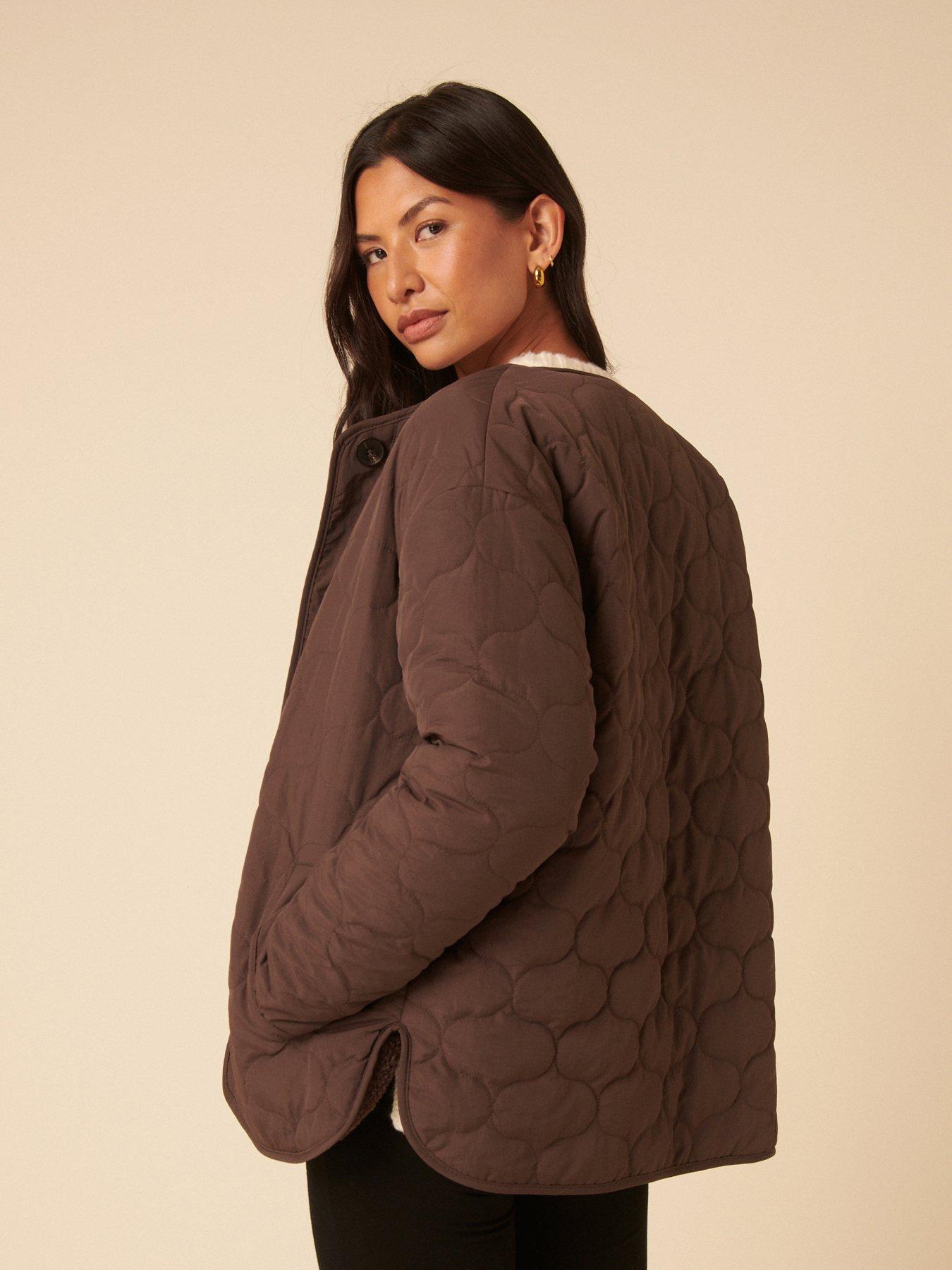 Image 2 of 5 of Nobodys Child Tawnie Reversible Cord Liner Coat - Brown