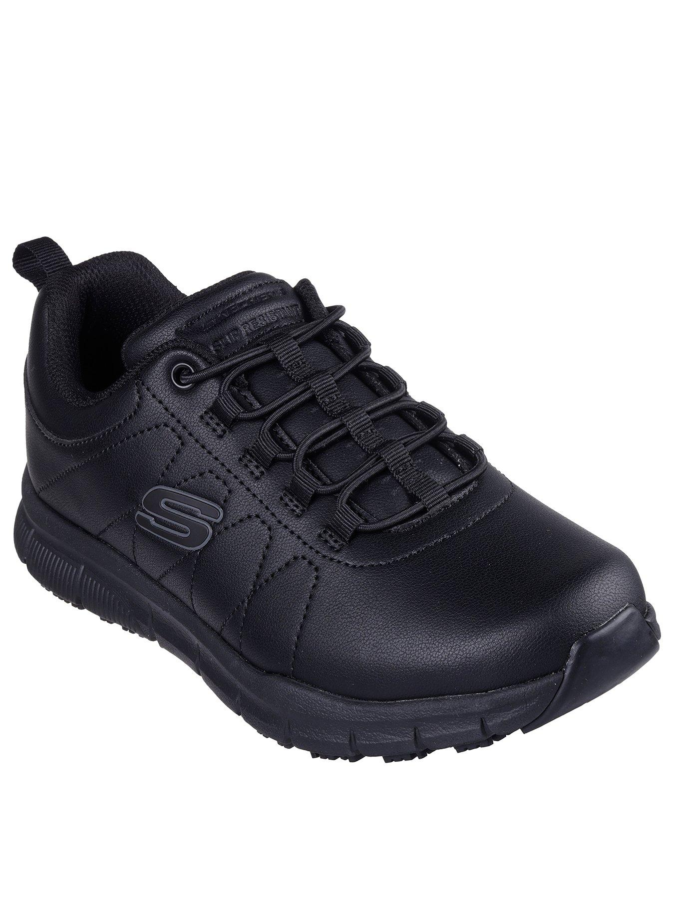 Image 2 of 5 of Skechers Nampabeja Workwear Slip Resistant Athletic Trainers - Black
