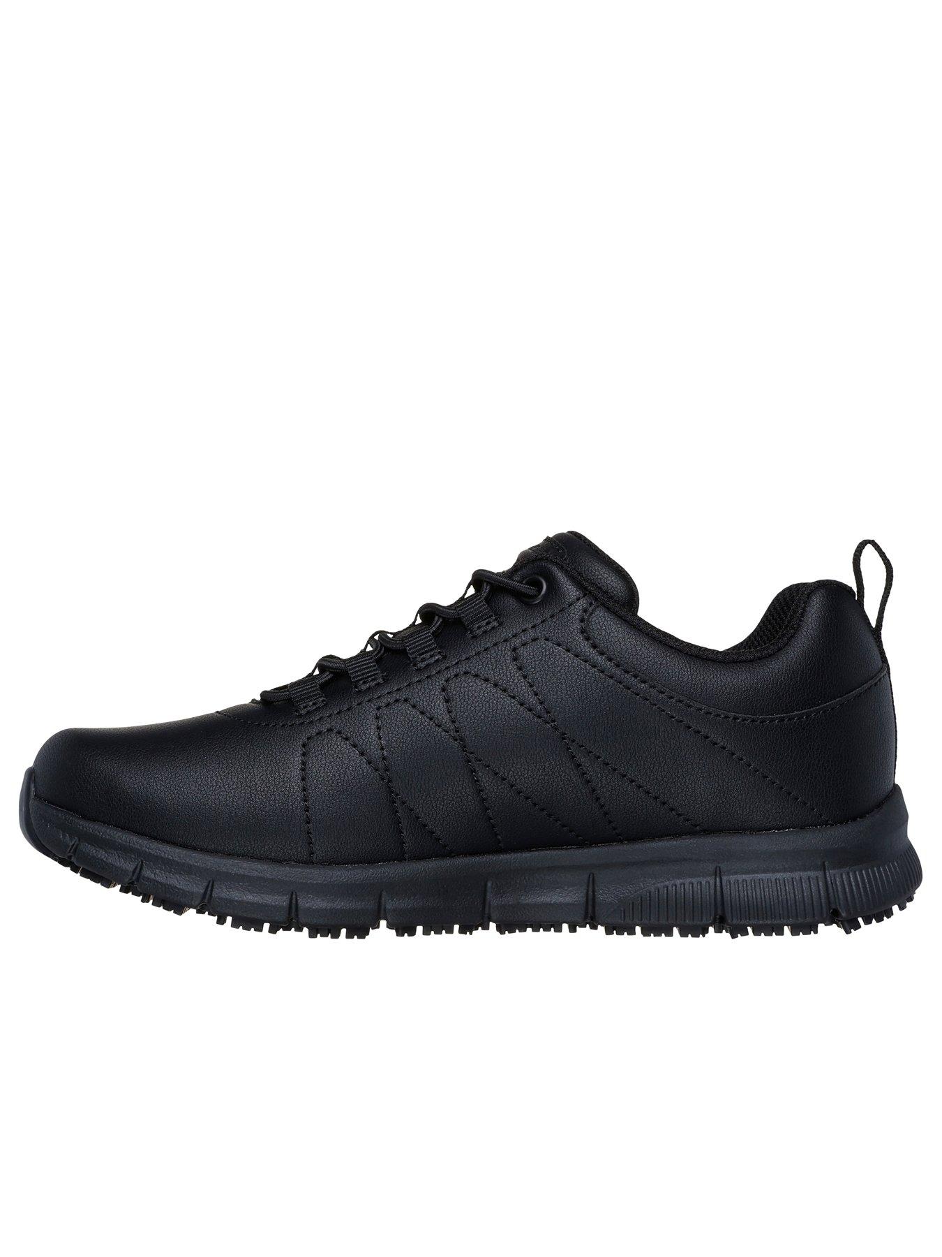Image 5 of 5 of Skechers Nampabeja Workwear Slip Resistant Athletic Trainers - Black