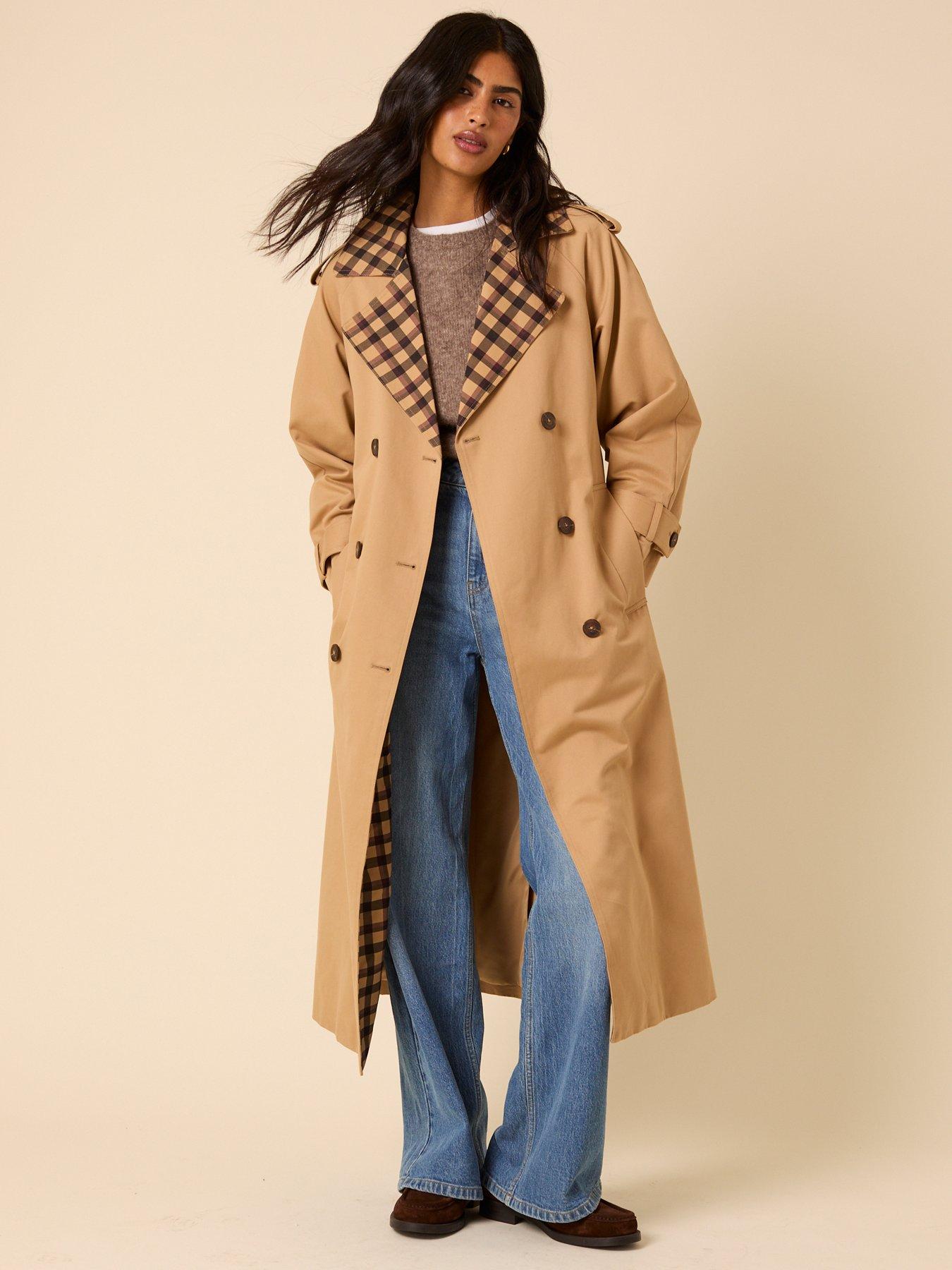 image of nobodys-child-contrast-okasan-trench-coat-brown
