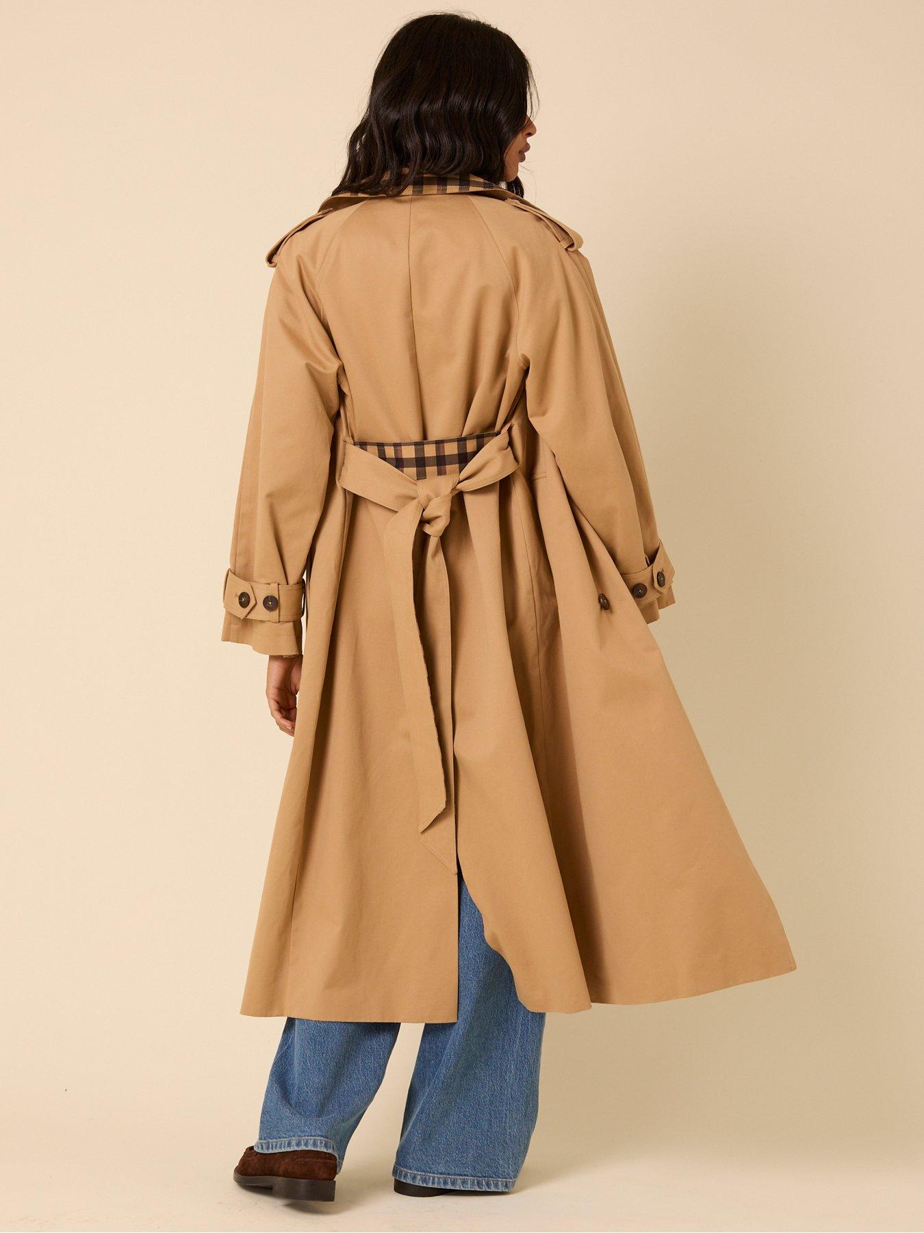 stillFront image of nobodys-child-contrast-okasan-trench-coat-brown