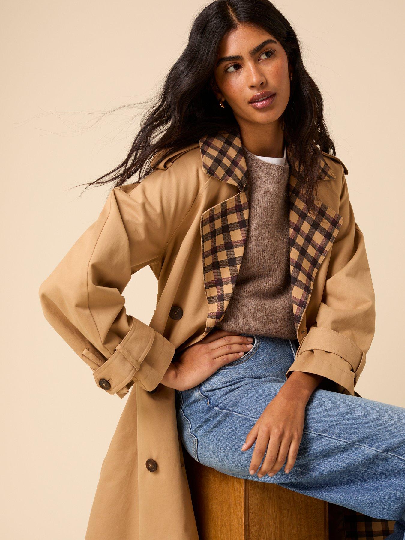  image of nobodys-child-contrast-okasan-trench-coat-brown