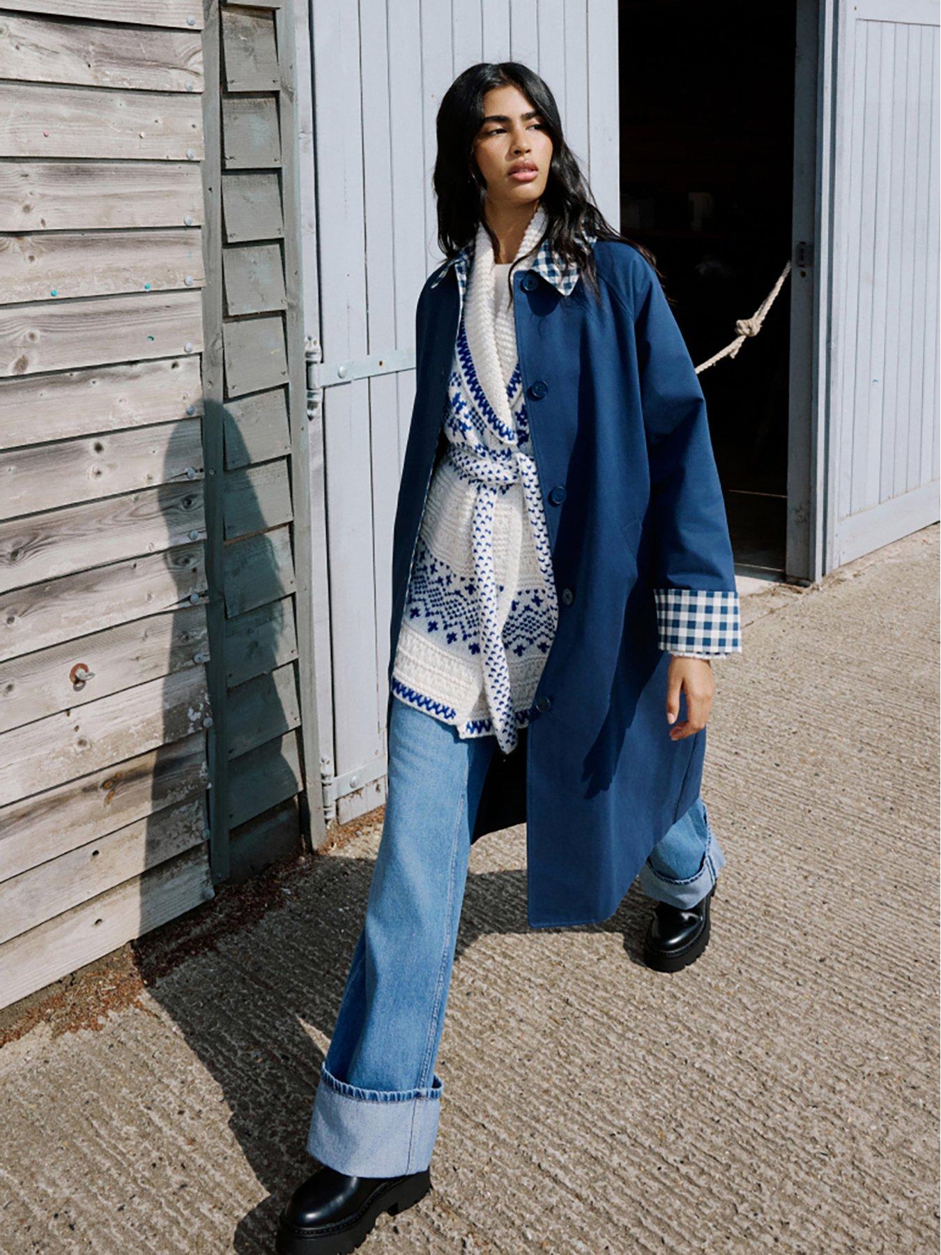  image of nobodys-child-contrast-okasan-trench-coat-brown