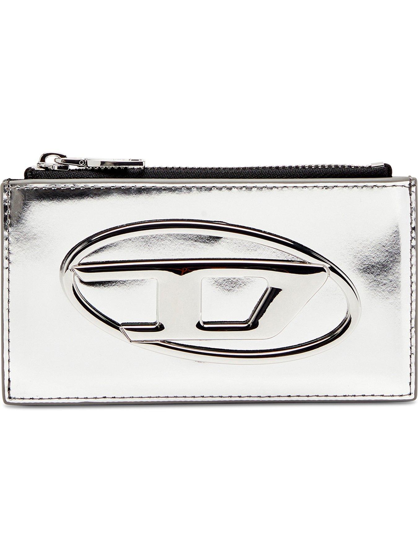 front image of diesel-card-holder-silver