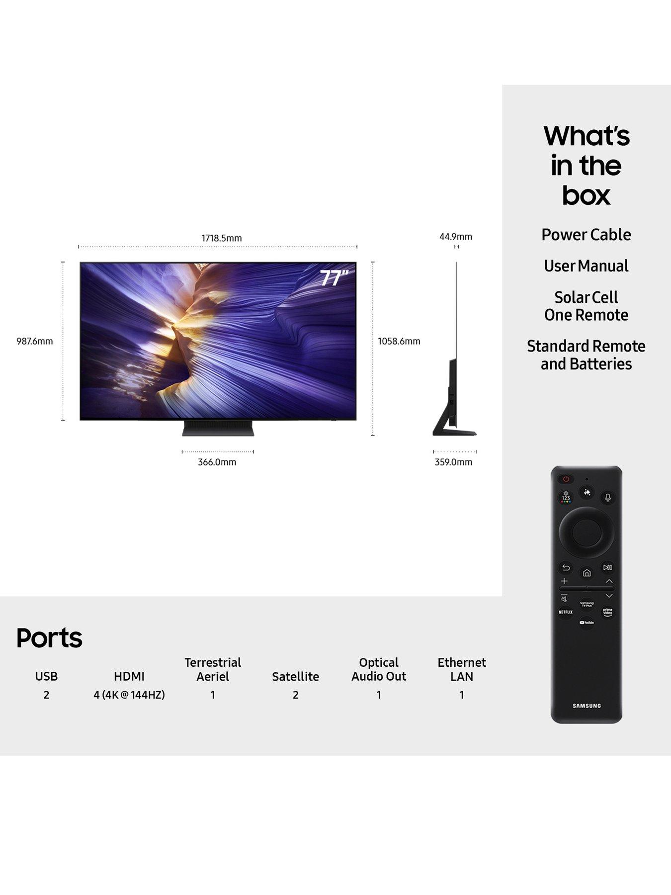 Image 7 of 8 of Samsung 77-inch S93F OLED 4K Vision AI Smart TV - QE77S93F