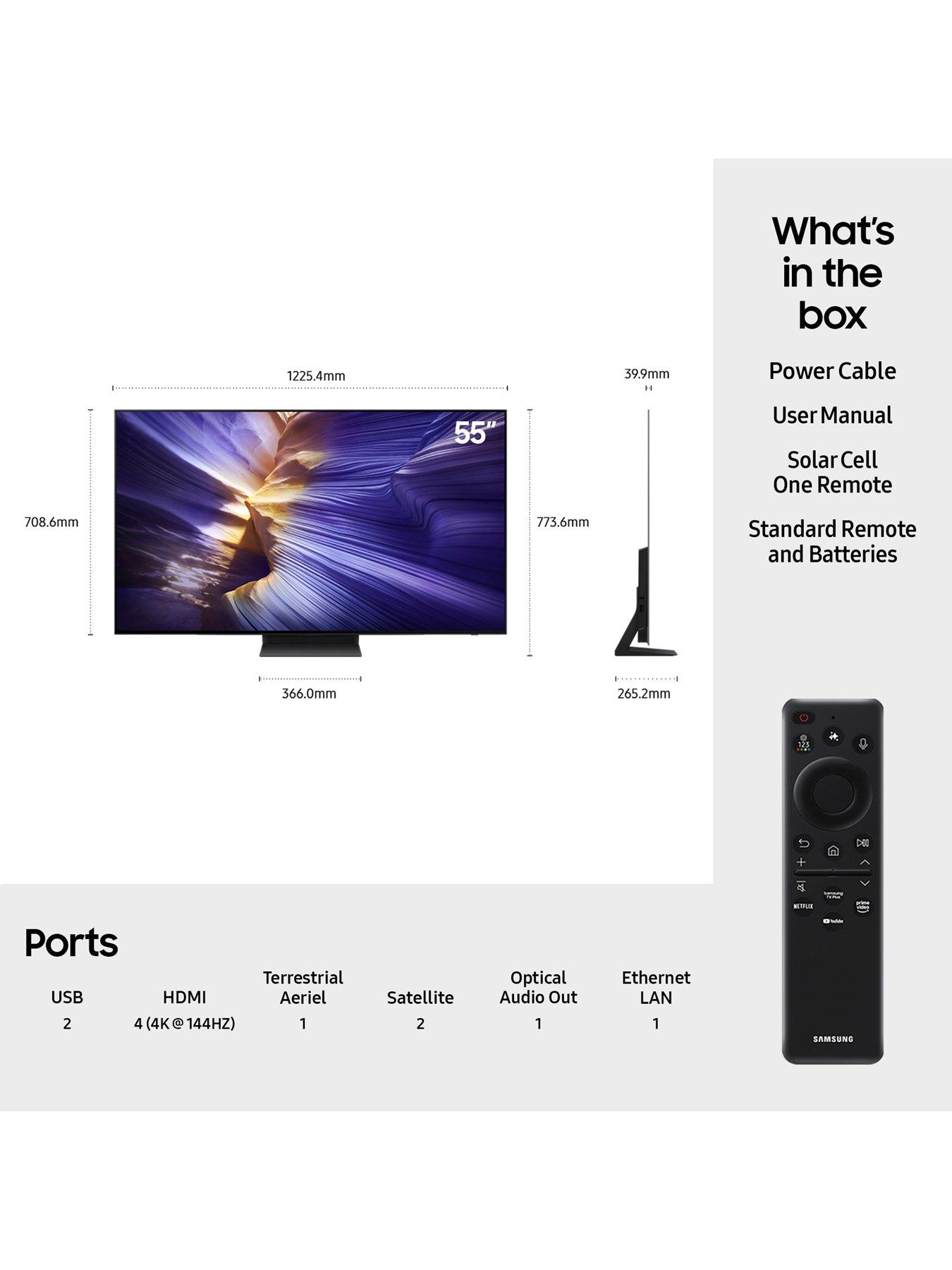 Samsung S93F 55-inch OLED 4K Vision AI Smart TV - QE55S93F | Littlewoods
