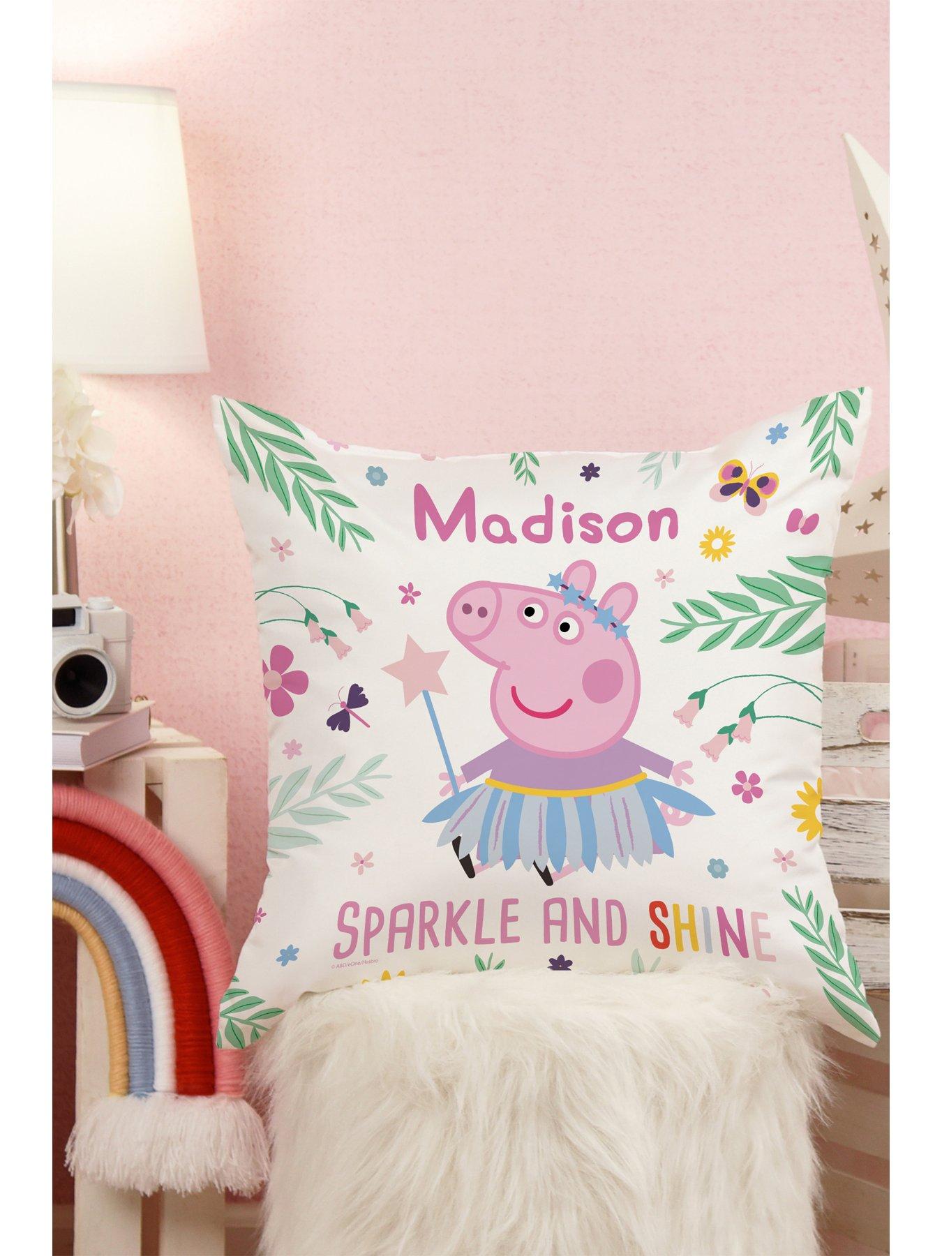 Image 2 of 5 of Love Abode Peppa Pig Personalised Double Sided Cushion