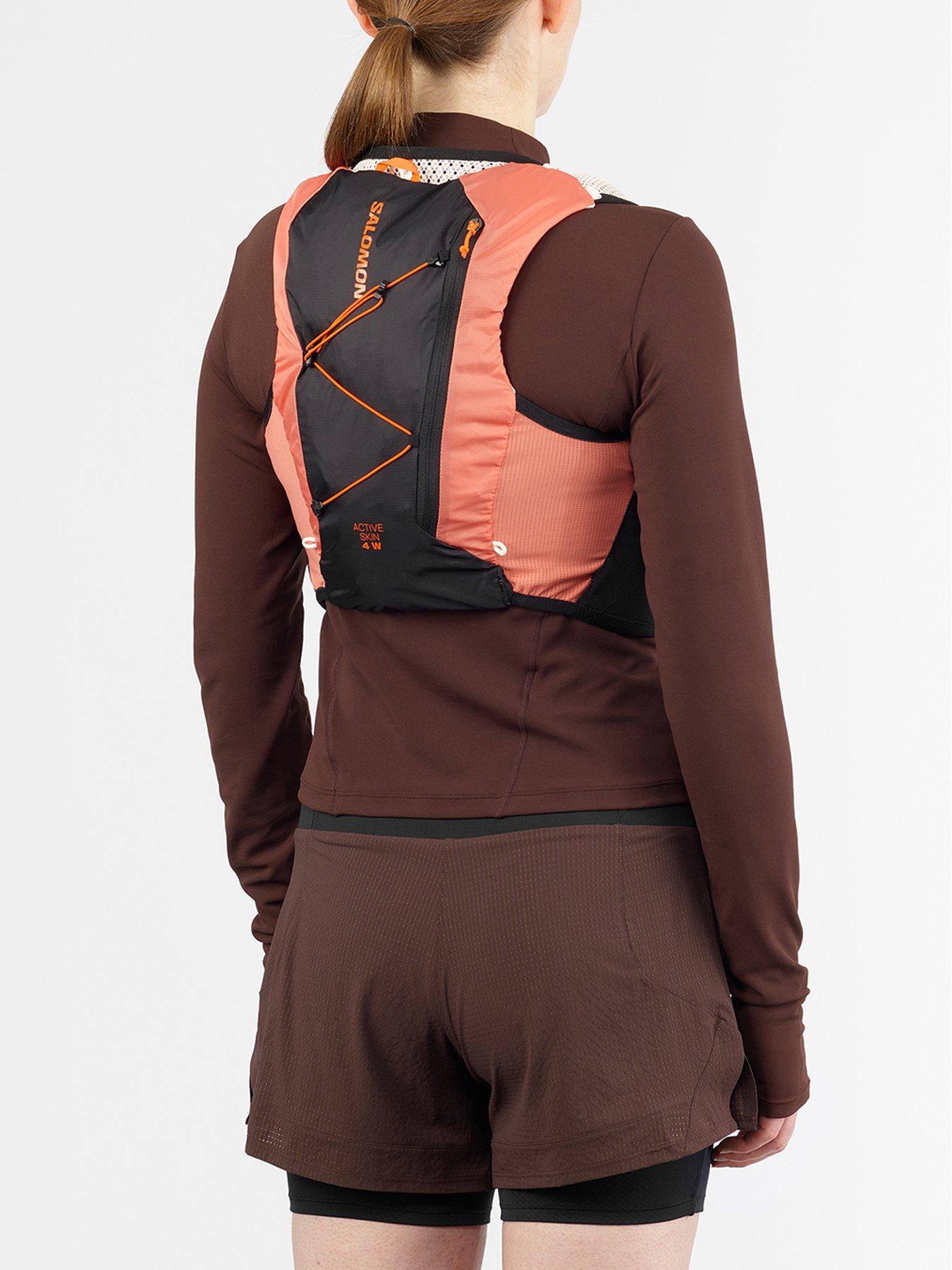 Image 2 of 4 of Salomon Women's Running Active Skin 4 Hydration Vest Set - Orange/Black